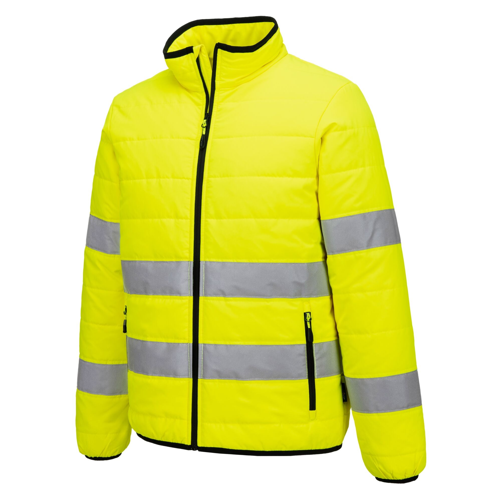 Hi-Vis gewatteerd Jack - Geel/Zwart - opname 2