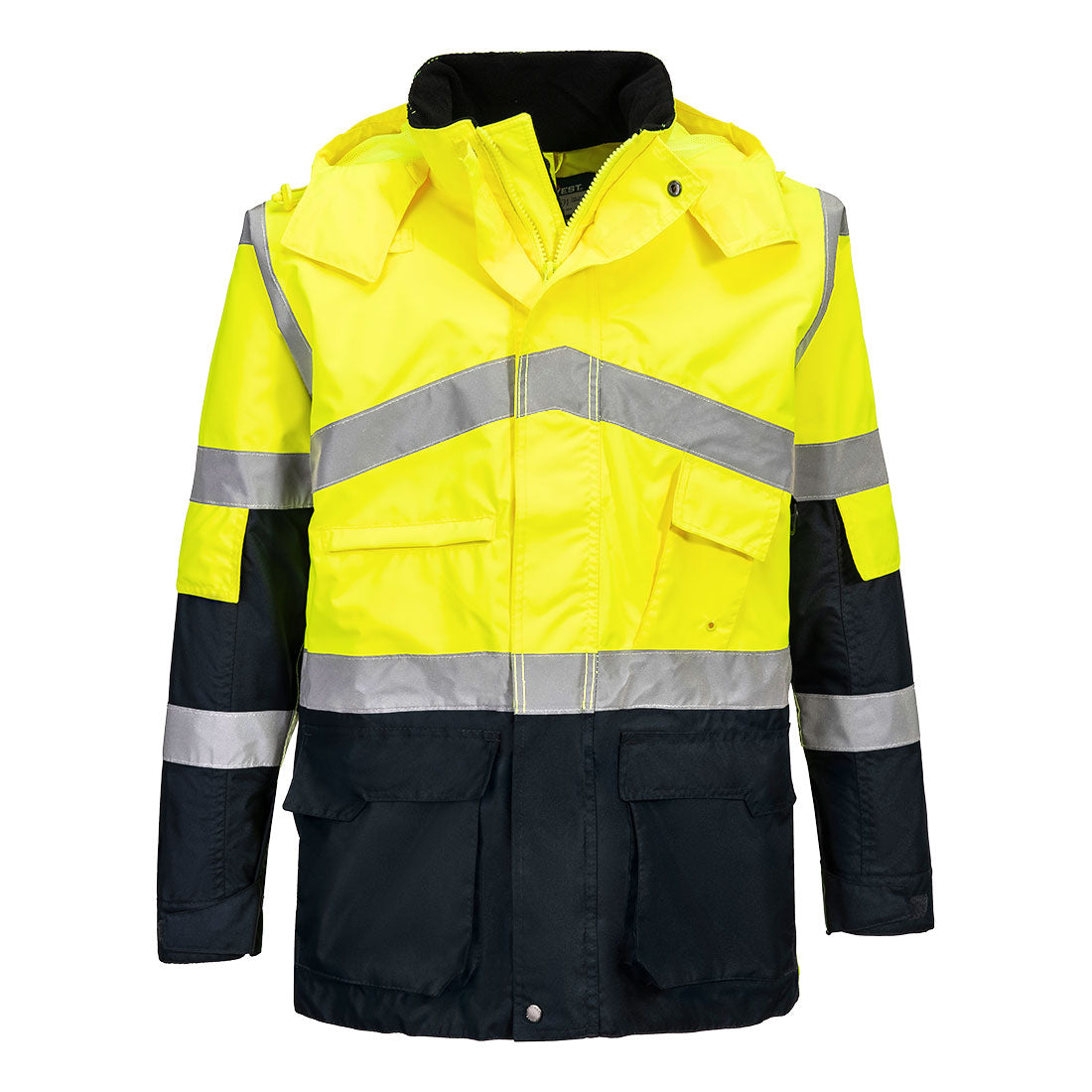 Portwest Hi-Vis Tweekleuren Ademend Jack Jas