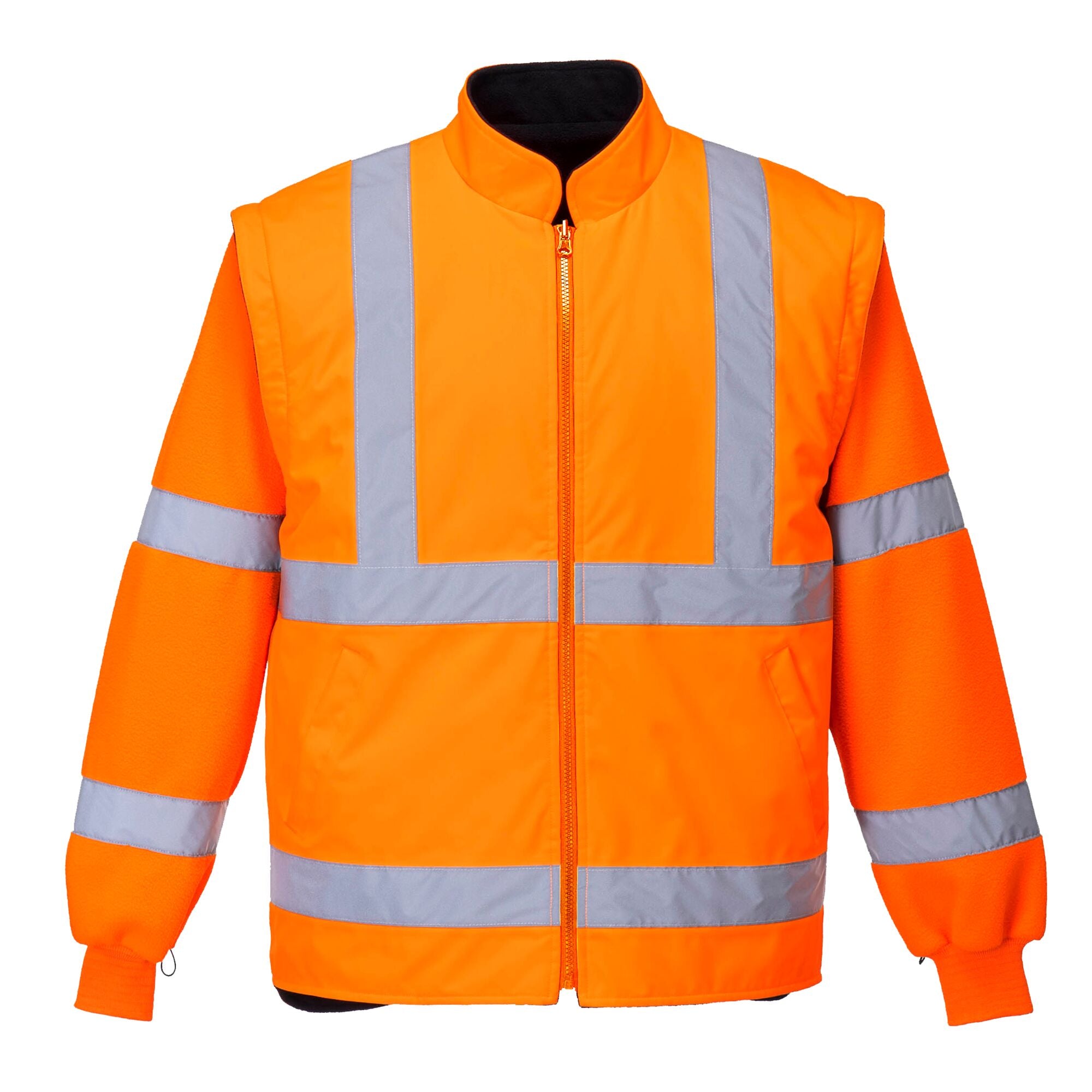 Hi-Vis Essential 5-in-1 jack - Oranje/Marine - opname 4