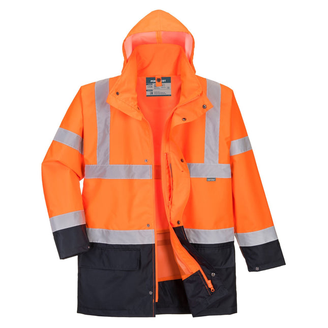 Hi-Vis Essential 5-in-1 jack - Oranje/Marine