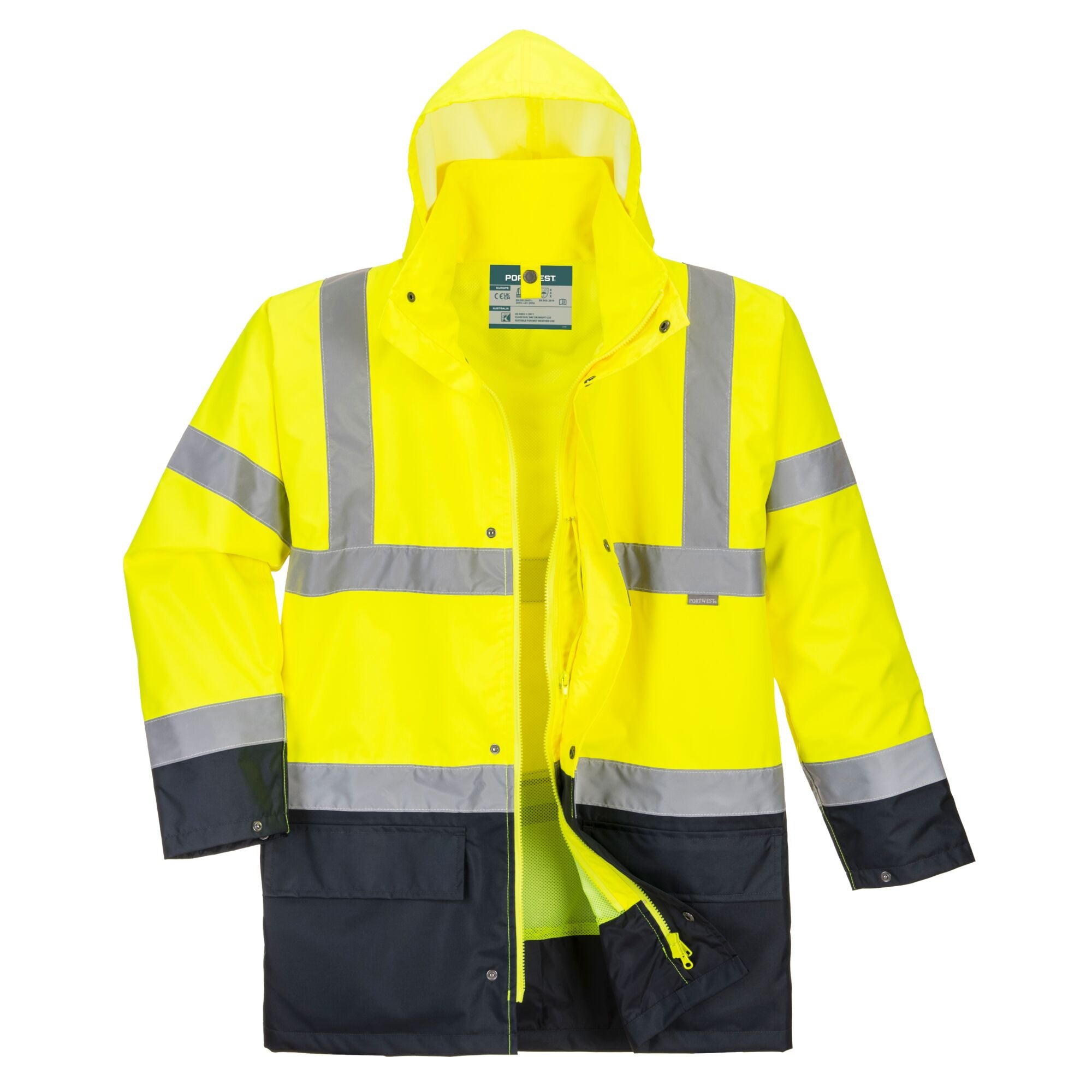 Hi-Vis Essential 5-in-1 jack - Geel/Zwart