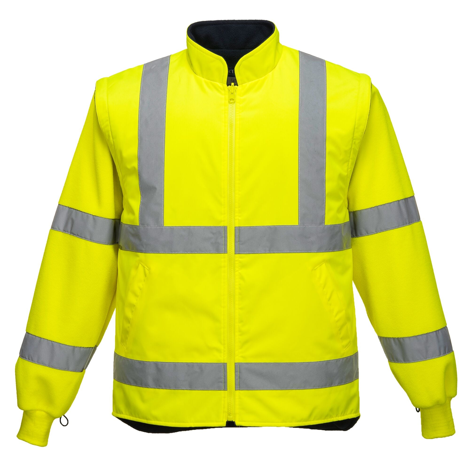 Hi-Vis Essential 5-in-1 jack - Geel/Marine - opname 5