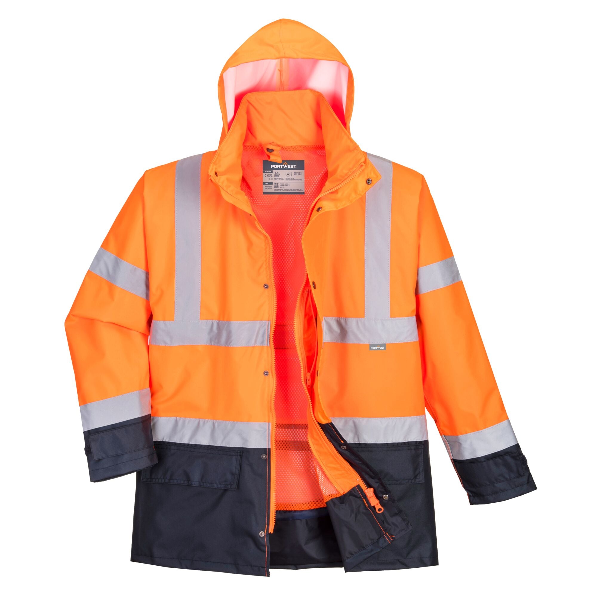 Hi-Vis Executive 5-in-1 Jack - Oranje/Marine