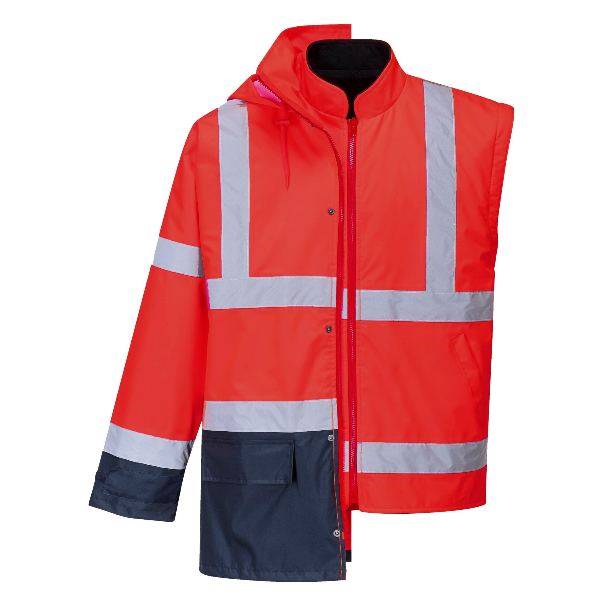 Hi-Vis Executive 5-in-1 Jack - Rood/Marine - opname 3