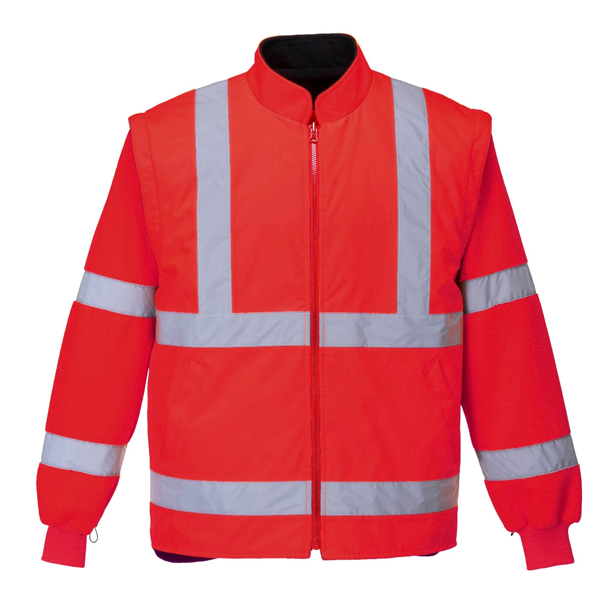 Hi-Vis Executive 5-in-1 Jack - Rood/Marine - opname 4