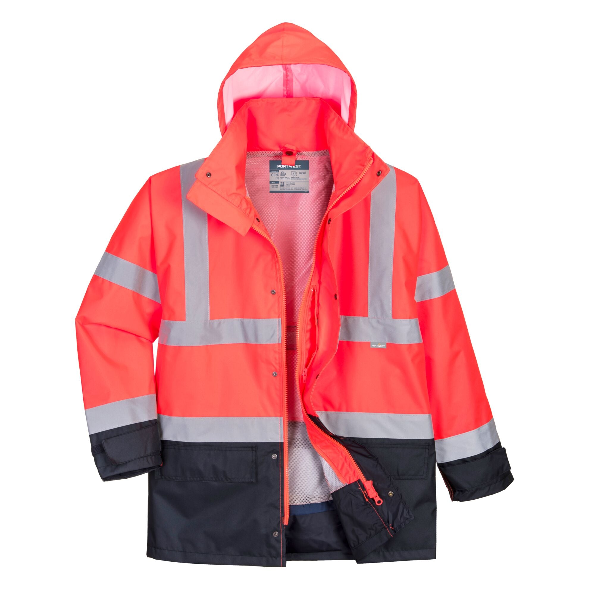 Hi-Vis Executive 5-in-1 Jack - Rood/Marine