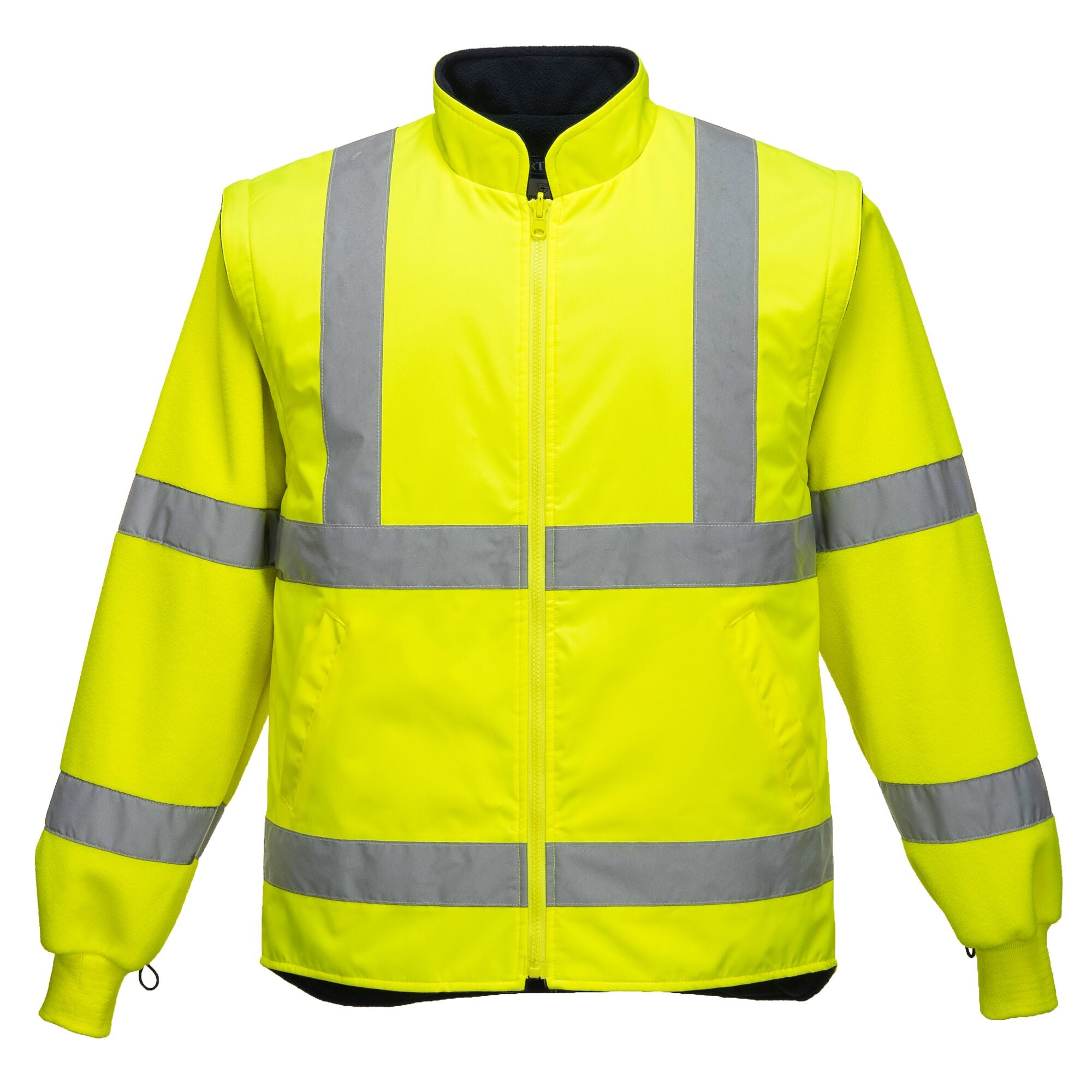 Hi-Vis Executive 5-in-1 Jack - Geel/Marine - opname 5