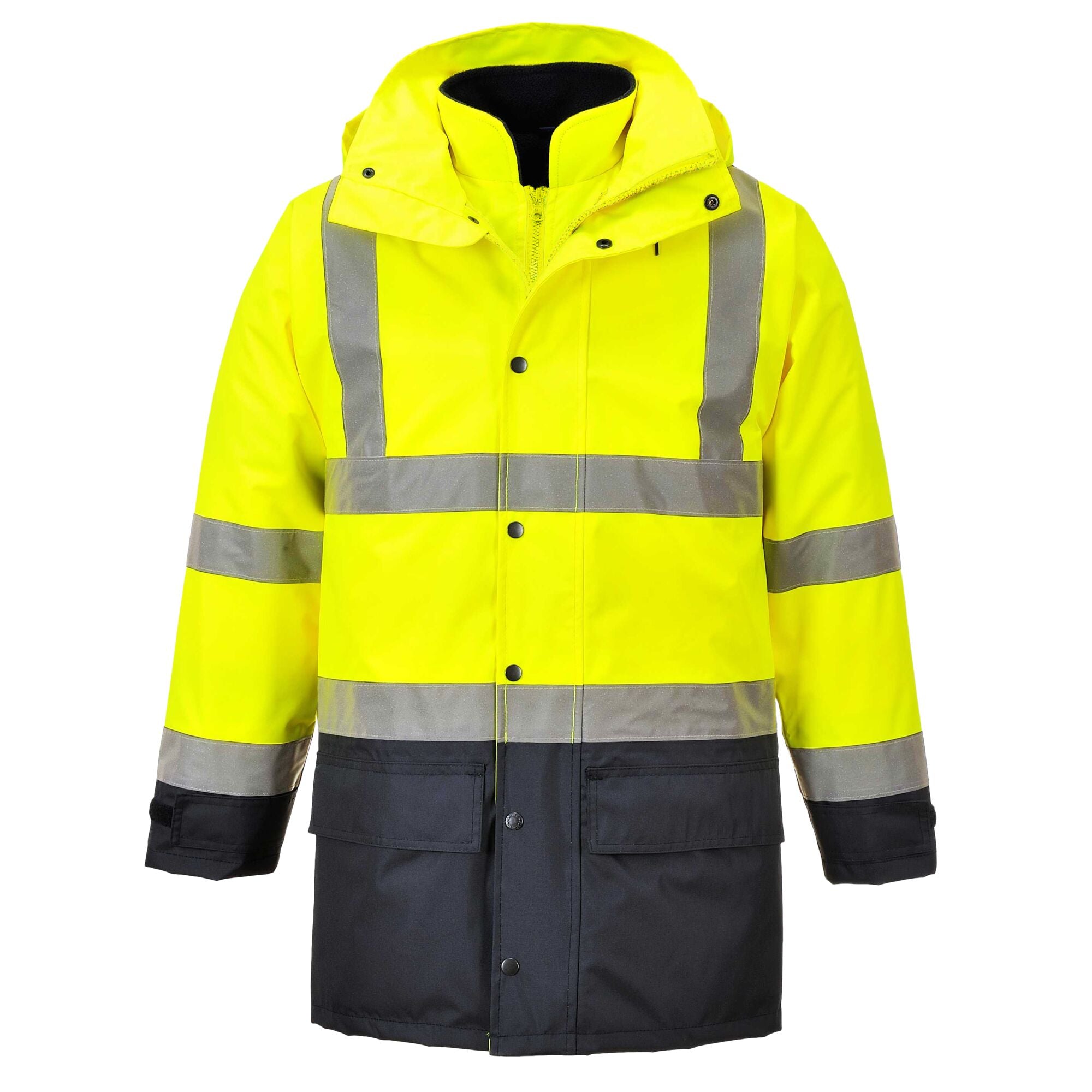 Hi-Vis Executive 5-in-1 Jack - Geel/Marine - opname 6