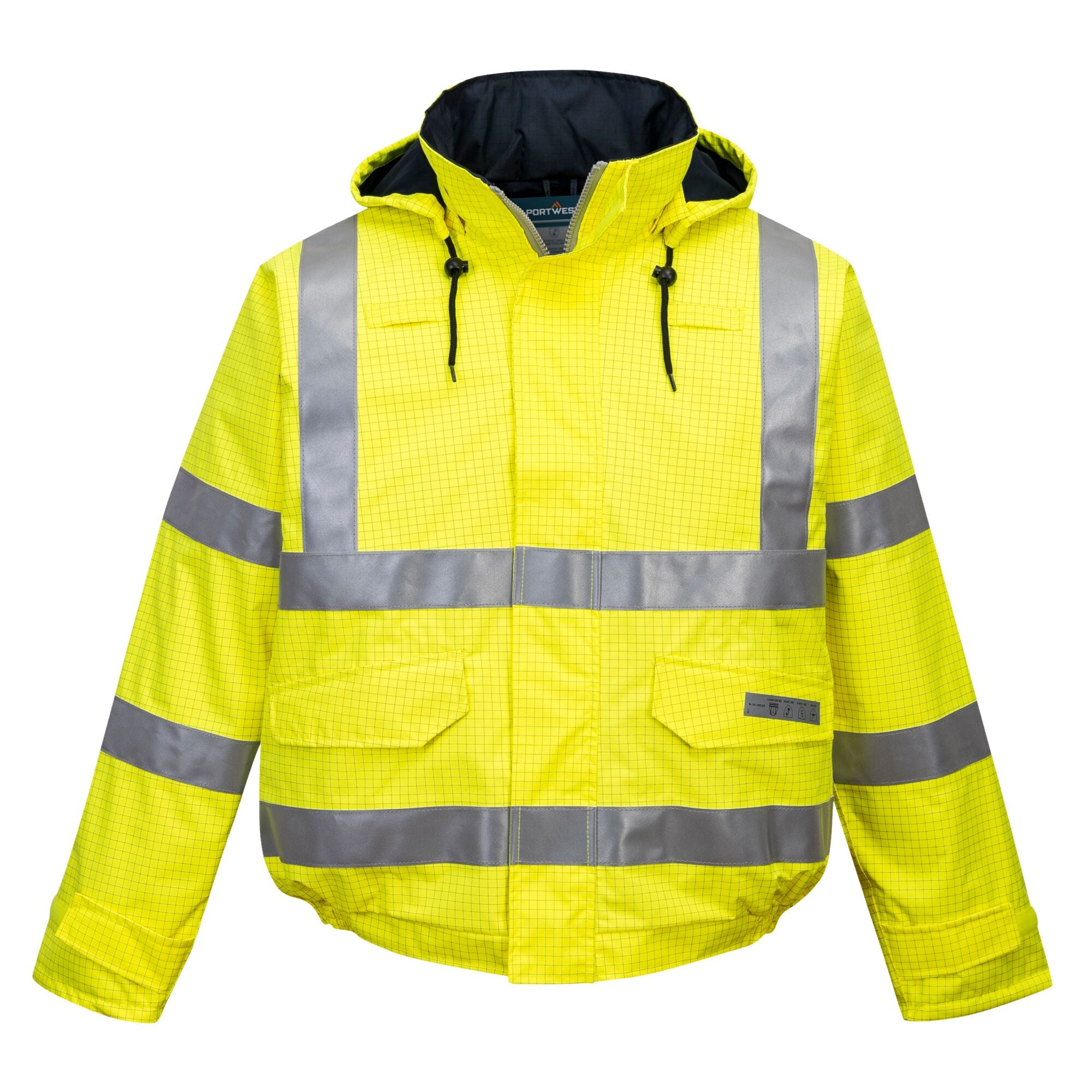 Bizflame Rain Hi-Vis Antistatisch FR Bomberjack - Geel