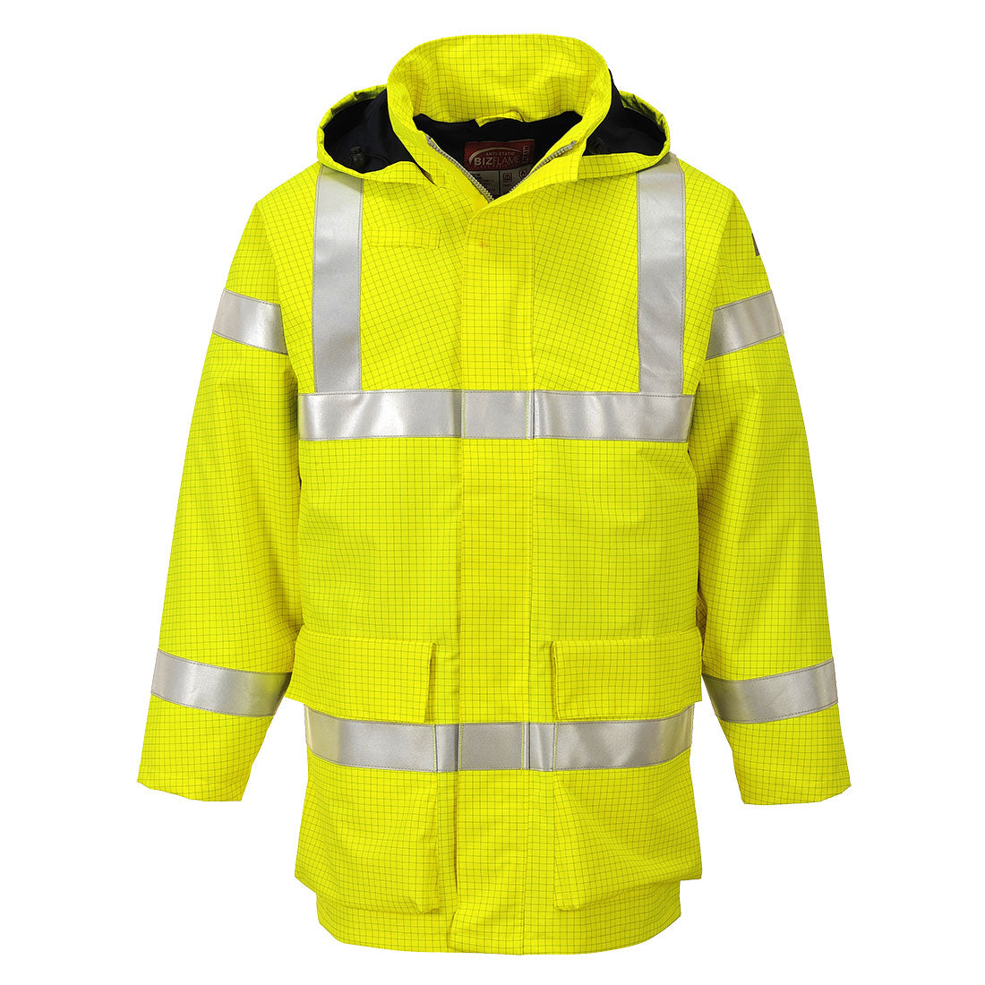 Bizflame Rain Hi-Vis FR Jacket - Yellow