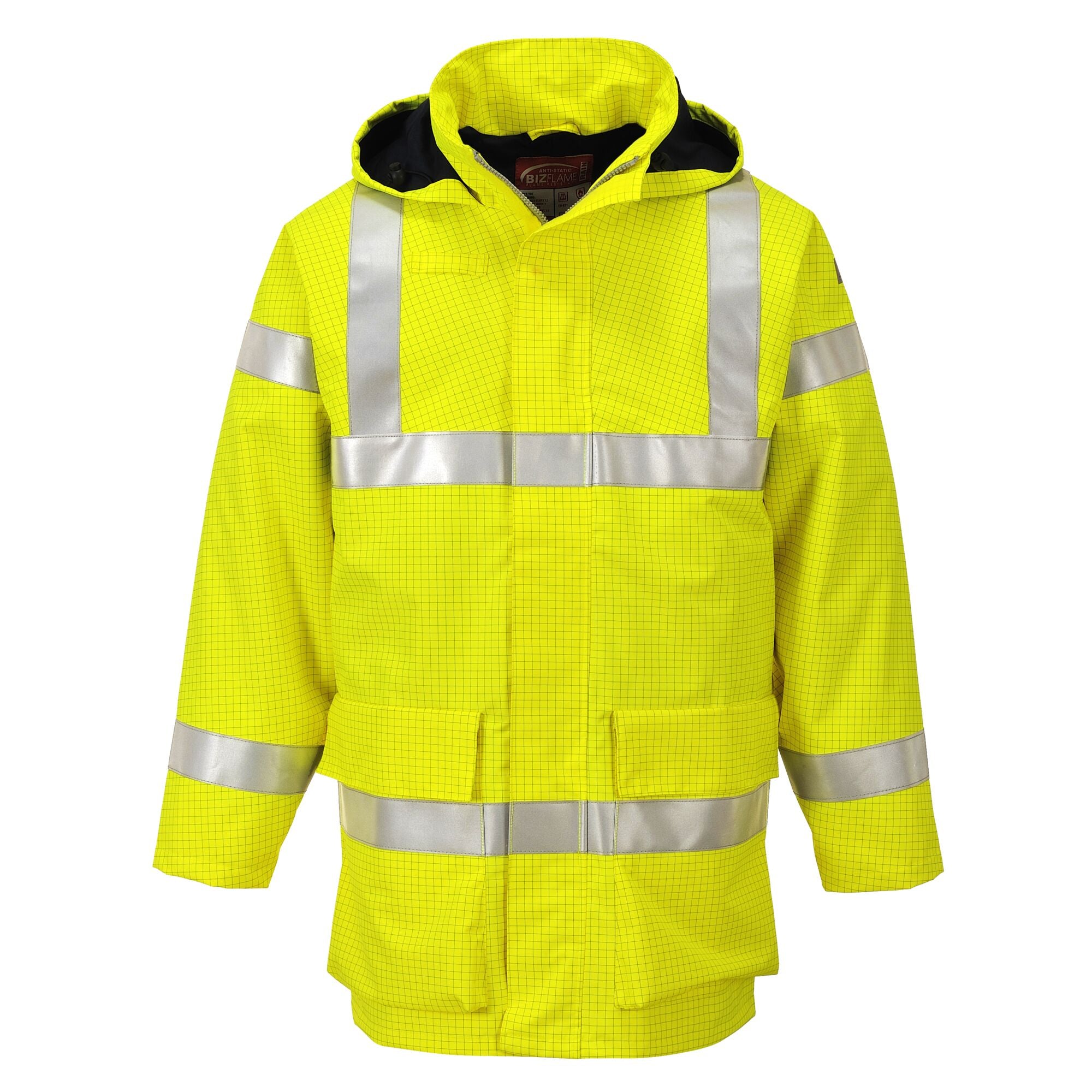 Bizflame Regen Hi-Vis Multi Lite Jack - Geel