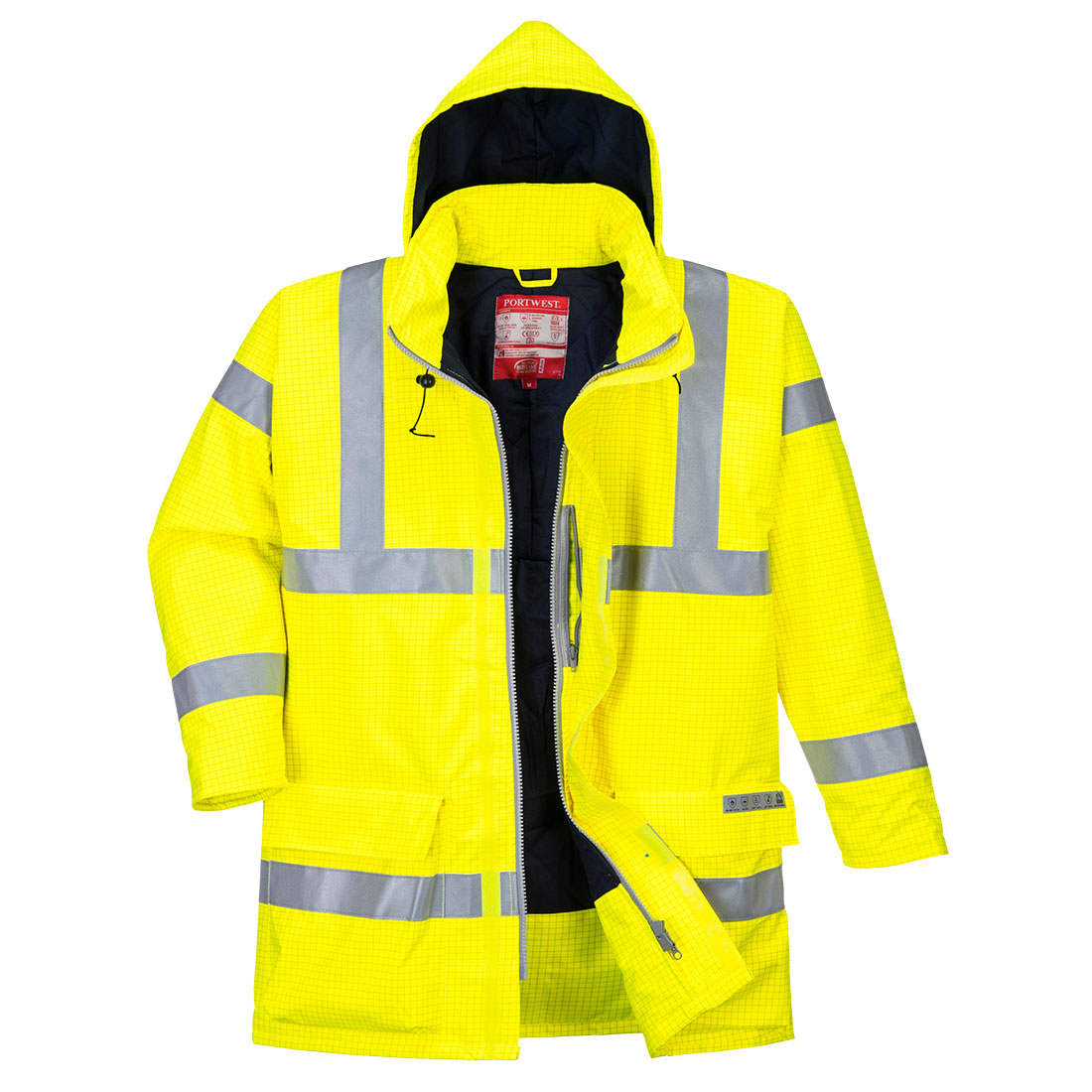 Bizflame Rain Hi-Vis FR Winter Jacket - Yellow