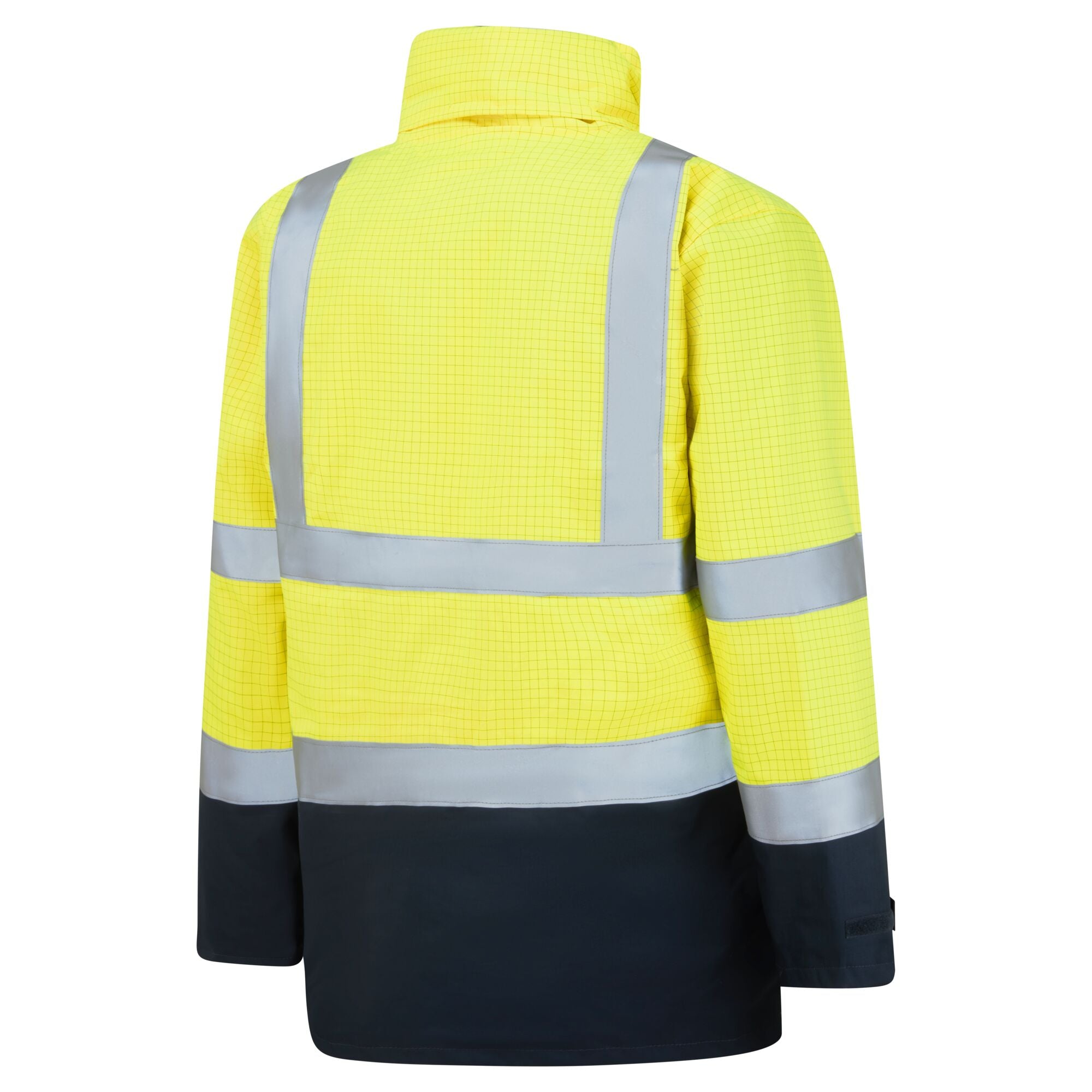 Bizflame Regen Hi-Vis Multi-Beschermend Jack - Geel/Marine - opname 3