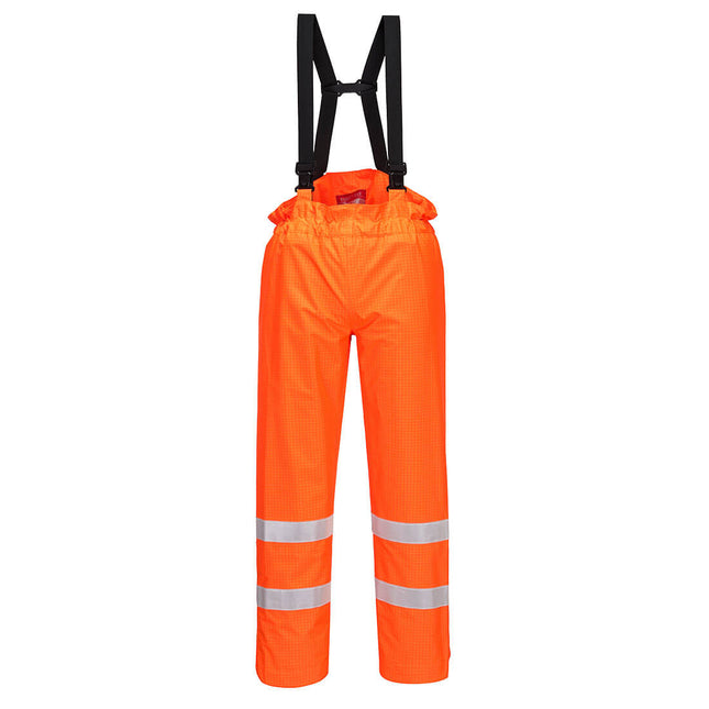 Bizflame Rain Hi-Vis FR Shell Trousers - Orange