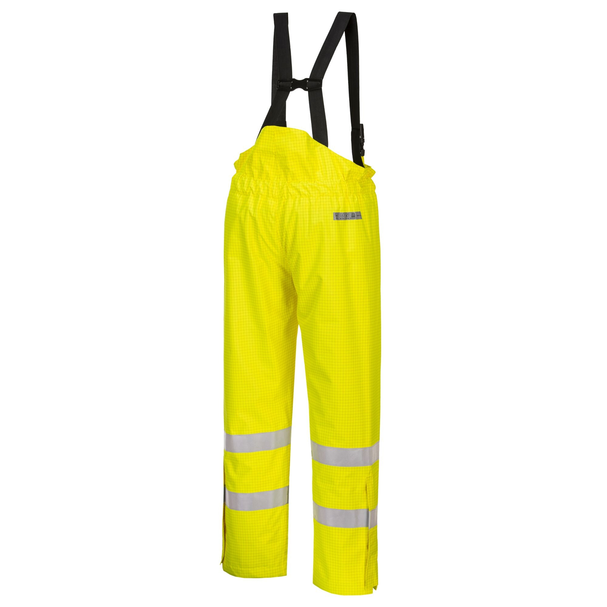 Bizflame Gevoerde Regenbroek Hi-Vis Antistatisch FR - Geel - opname 3