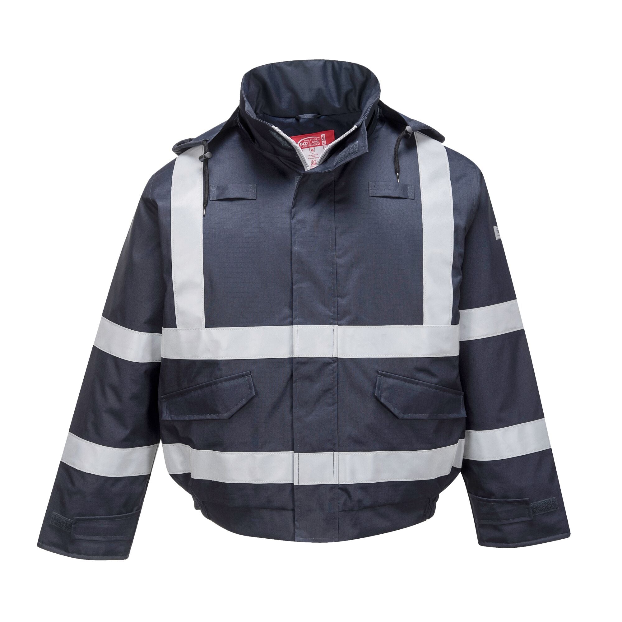 Bizflame Multi Beschermend Bomber Regenjack - Marine