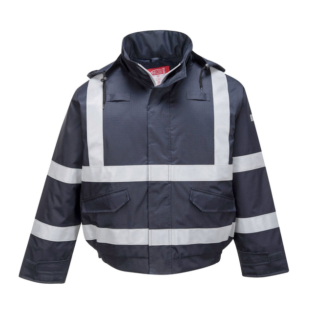 Bizflame Multi Beschermend Bomber Regenjack - Marine