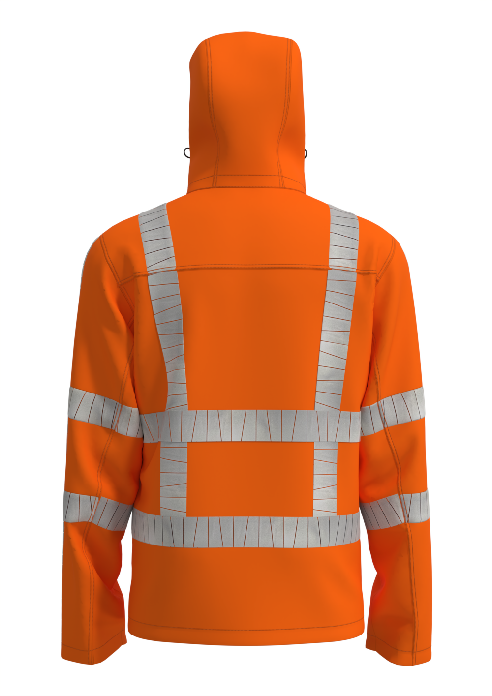 Bestex Softshelljas RWS stretch oranje - achterzijde
