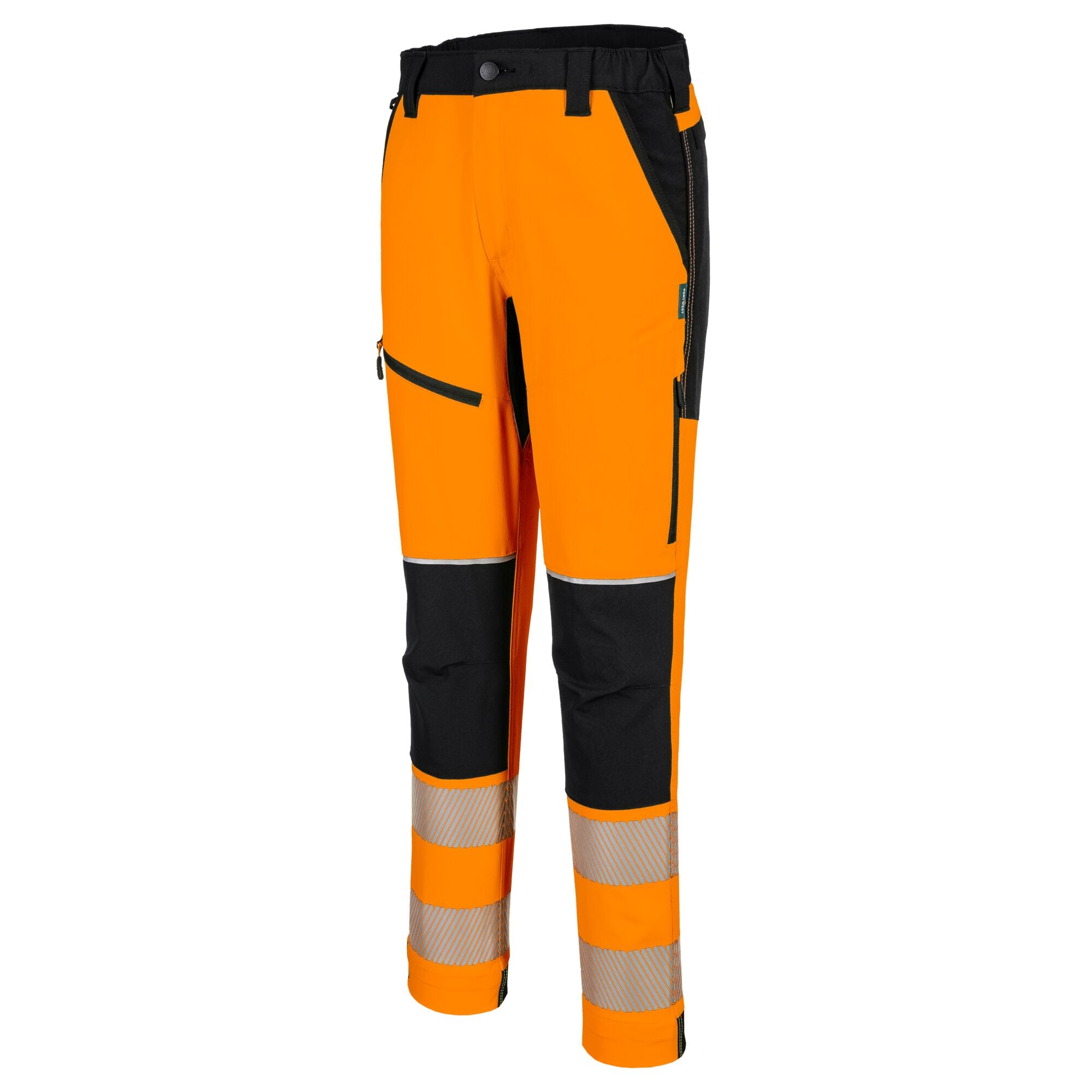 PW3 Hi-Vis Stretch Broek - Oranje/Zwart - opname 2