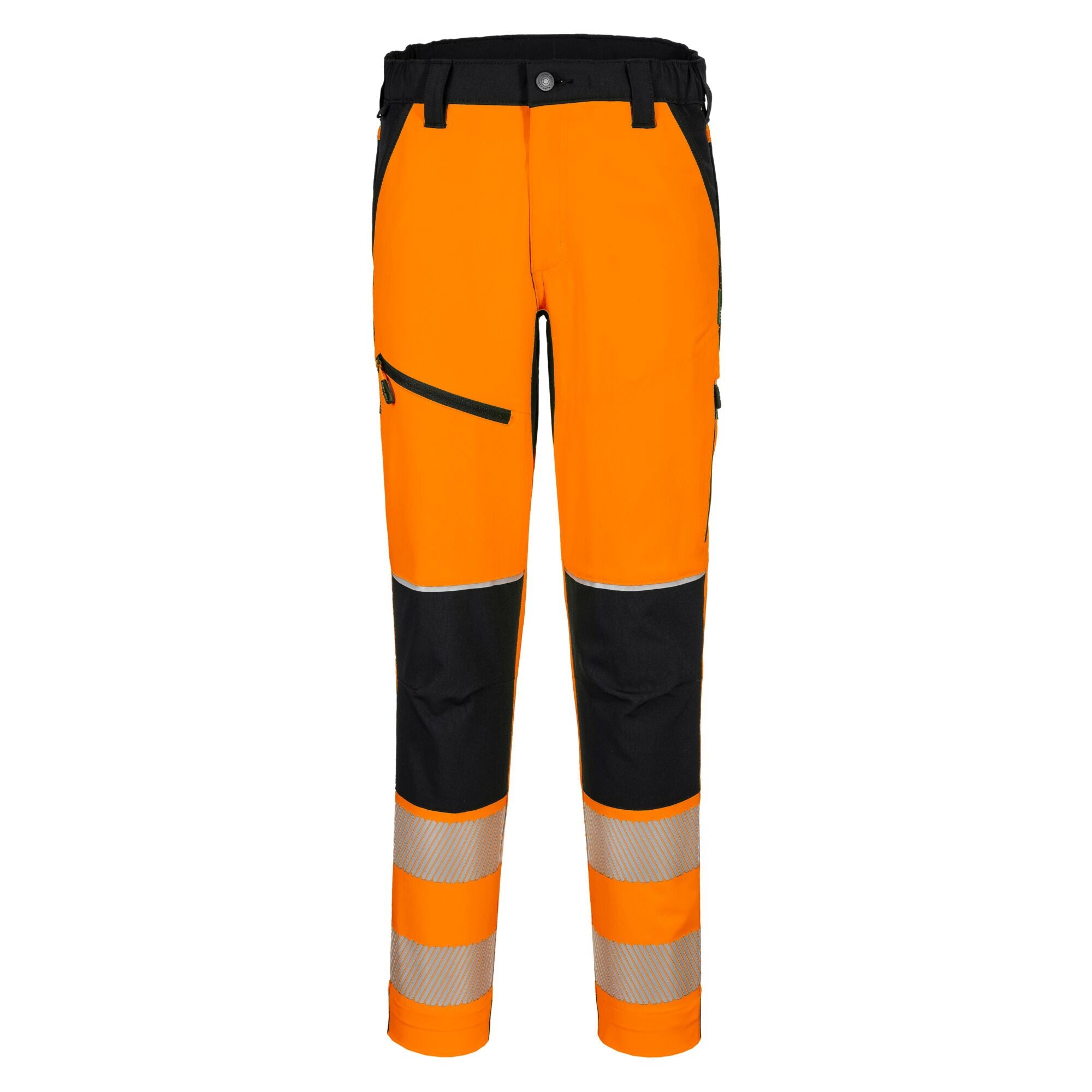 PW3 Hi-Vis Stretch Broek - Oranje/Zwart