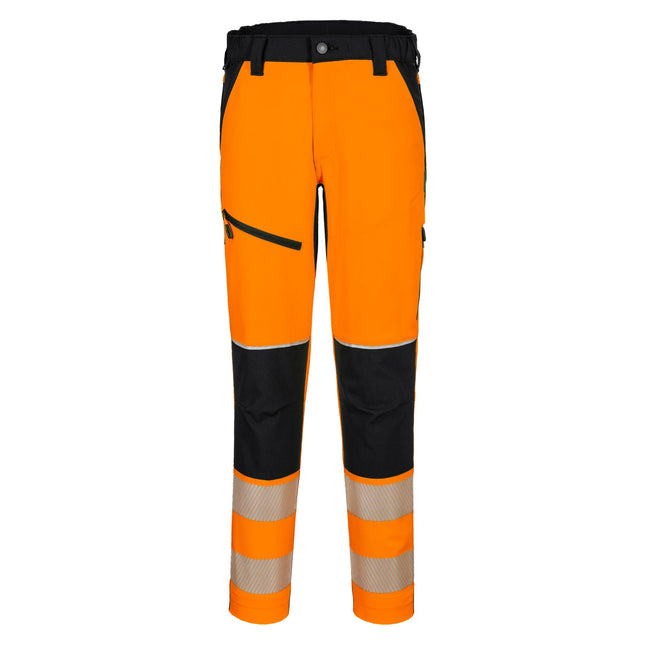 PW3 Hi-Vis Stretch Broek - Oranje/Zwart