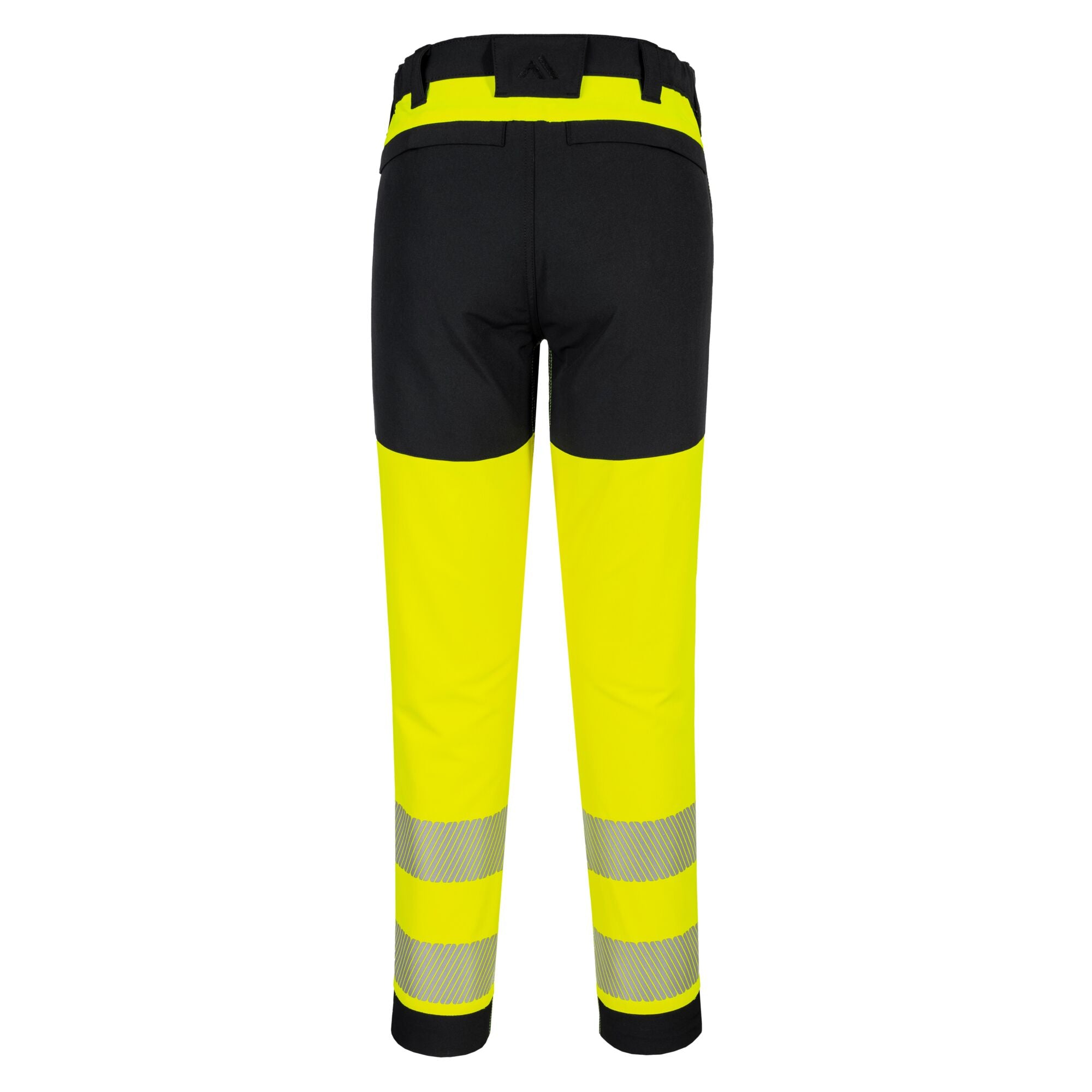 PW3 Hi-Vis Stretch Broek - Geel/Zwart - achterkant