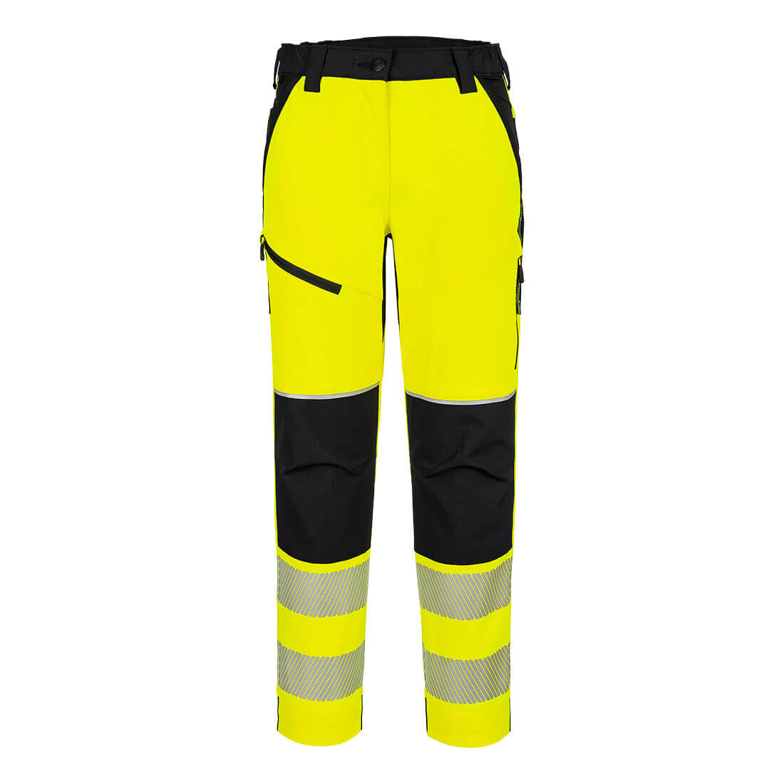 PW3 Hi-Vis Women's Stretch Trouser - Yellow/Black