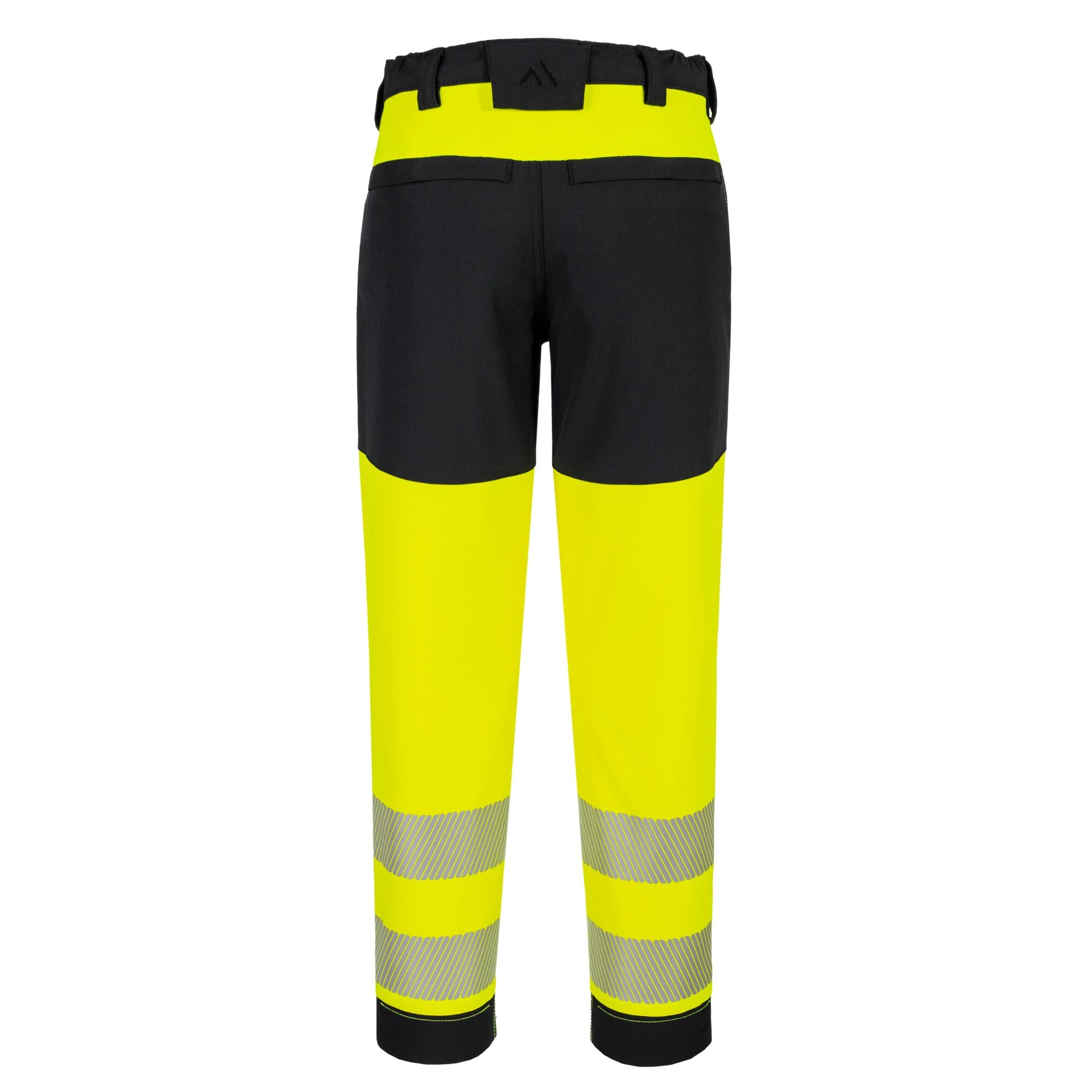 PW3 Hi-Vis Stretch Broek voor Dames - Geel/Zwart - achterkant