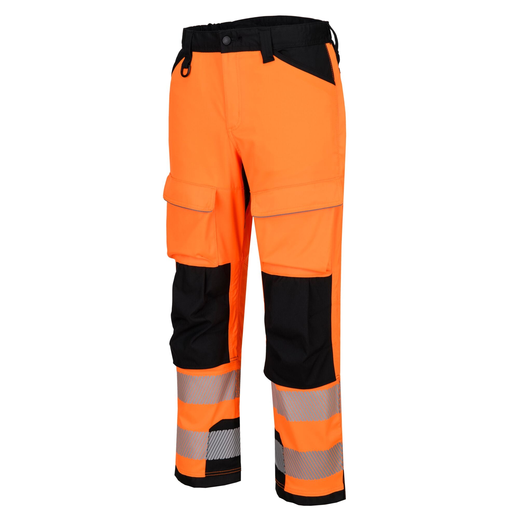 PW3 Hi-Vis Harnas broek - Oranje/Zwart - opname 2