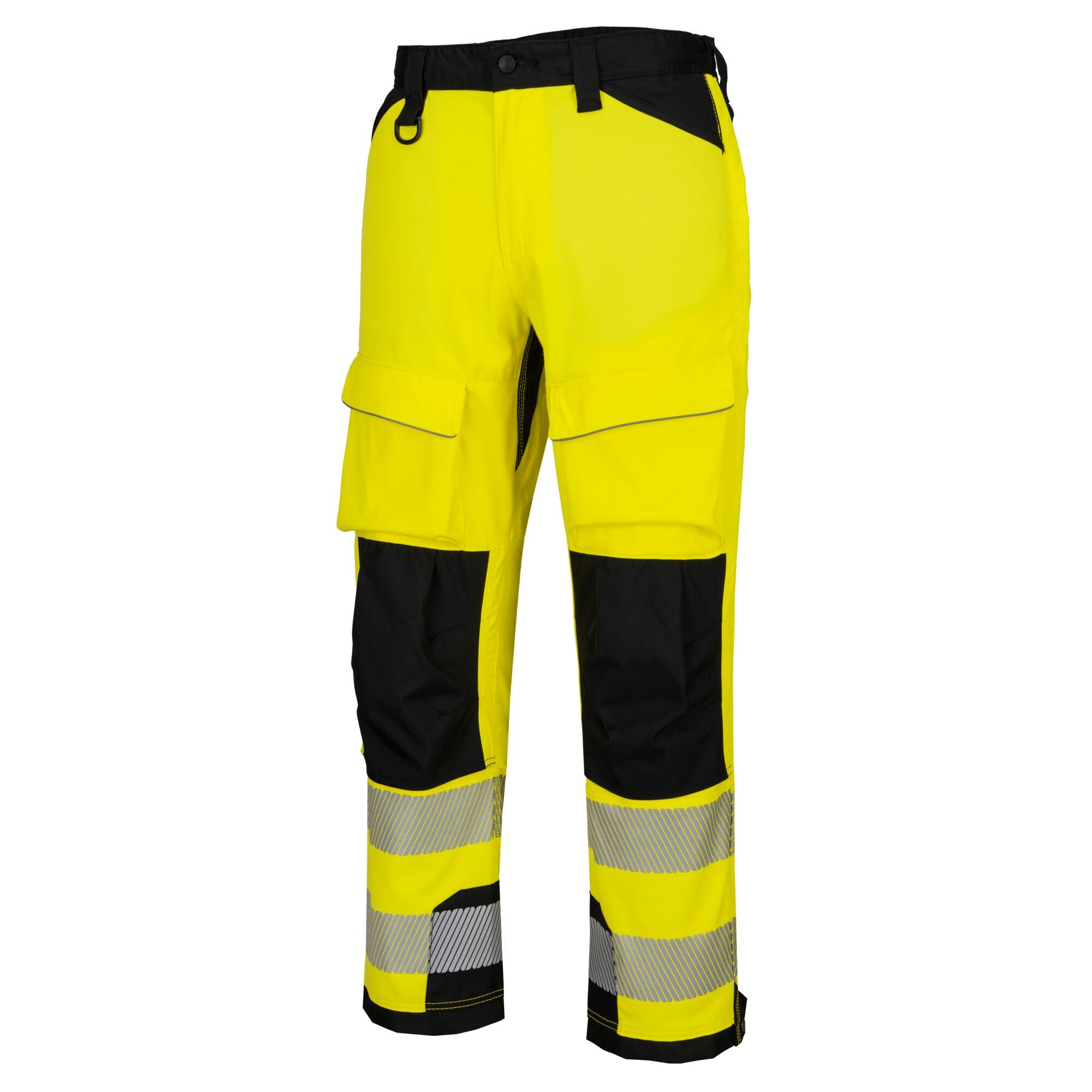 PW3 Hi-Vis Harnas broek - Geel/Zwart - opname 2