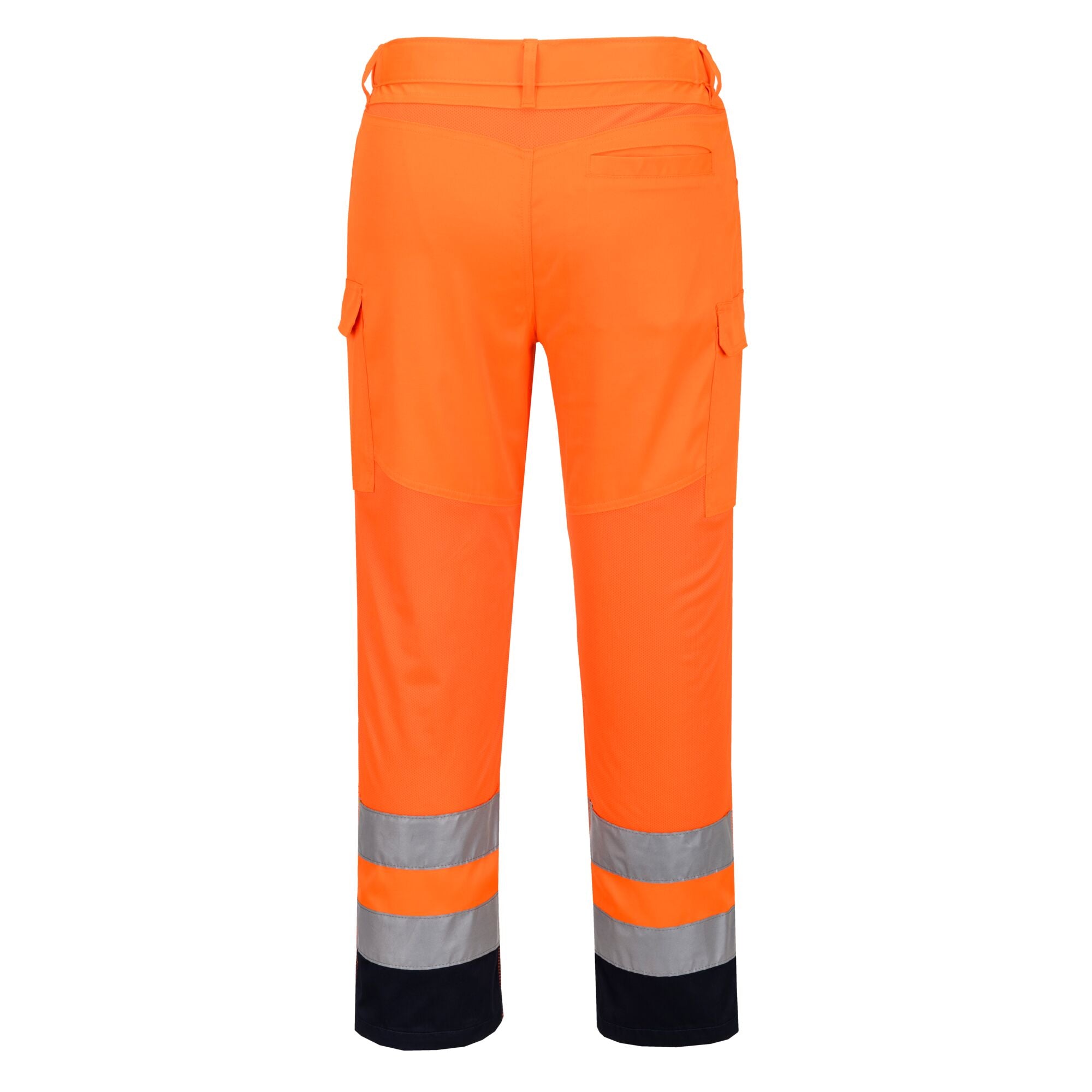 Hi-Vis Mesh Paneel - Oranje/Marine - achterkant