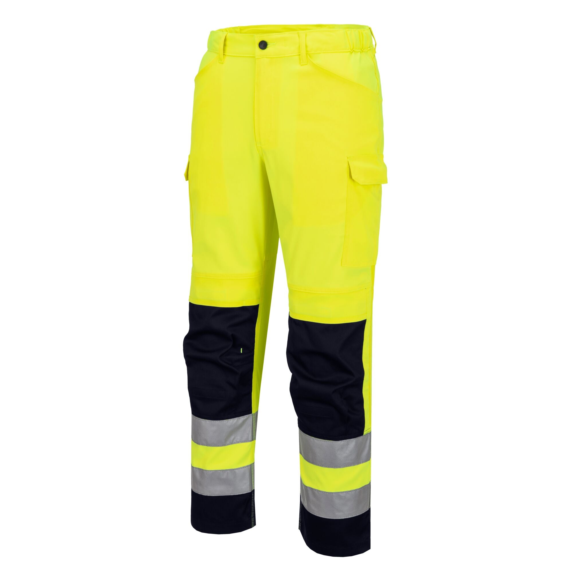 Hi-Vis Mesh Paneel - Geel/Marine - opname 2