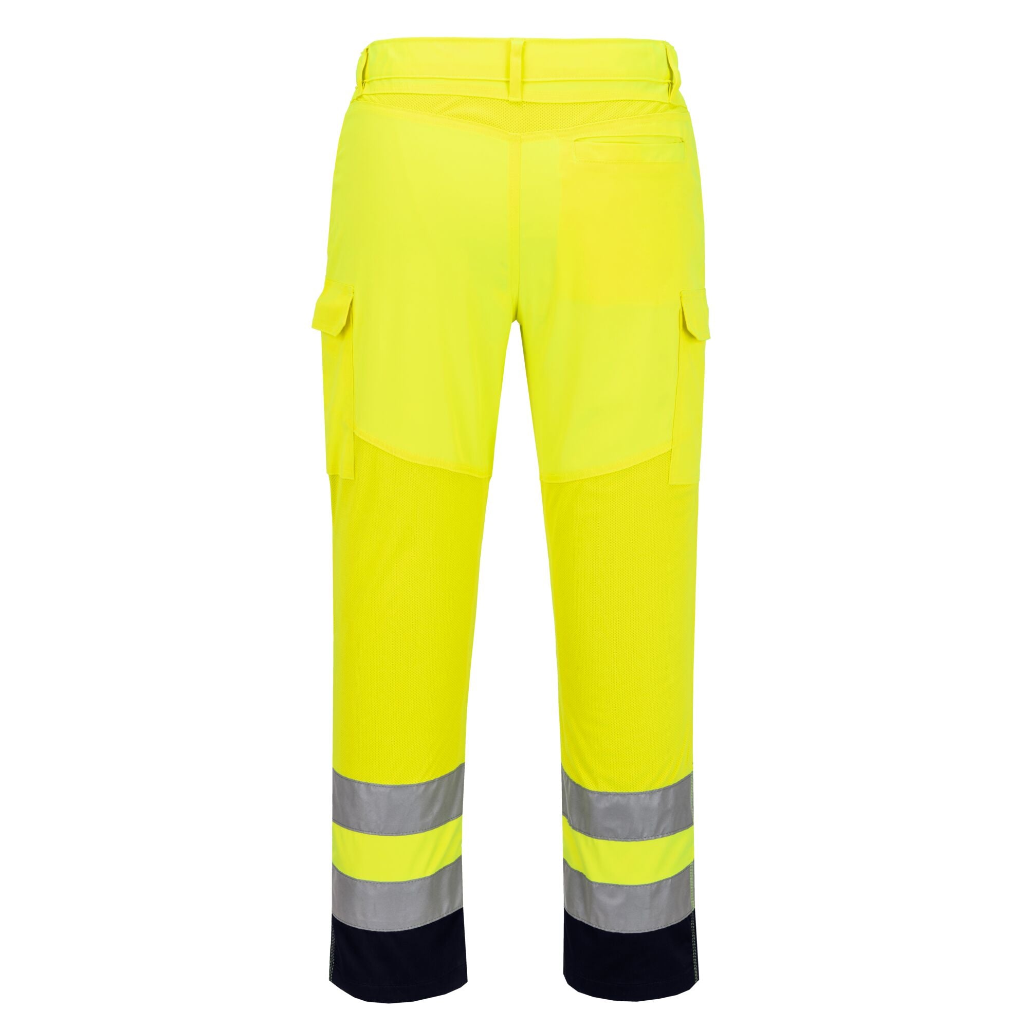 Hi-Vis Mesh Paneel - Geel/Marine - achterkant