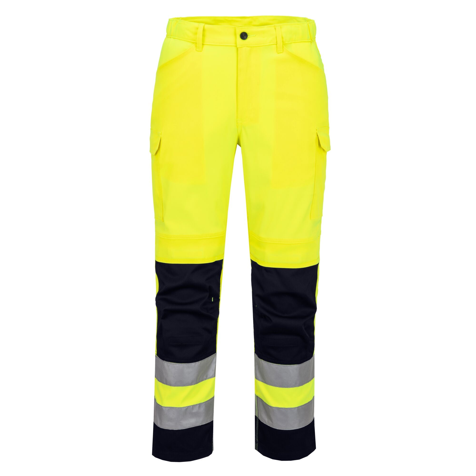 Hi-Vis Mesh Paneel - Geel/Marine
