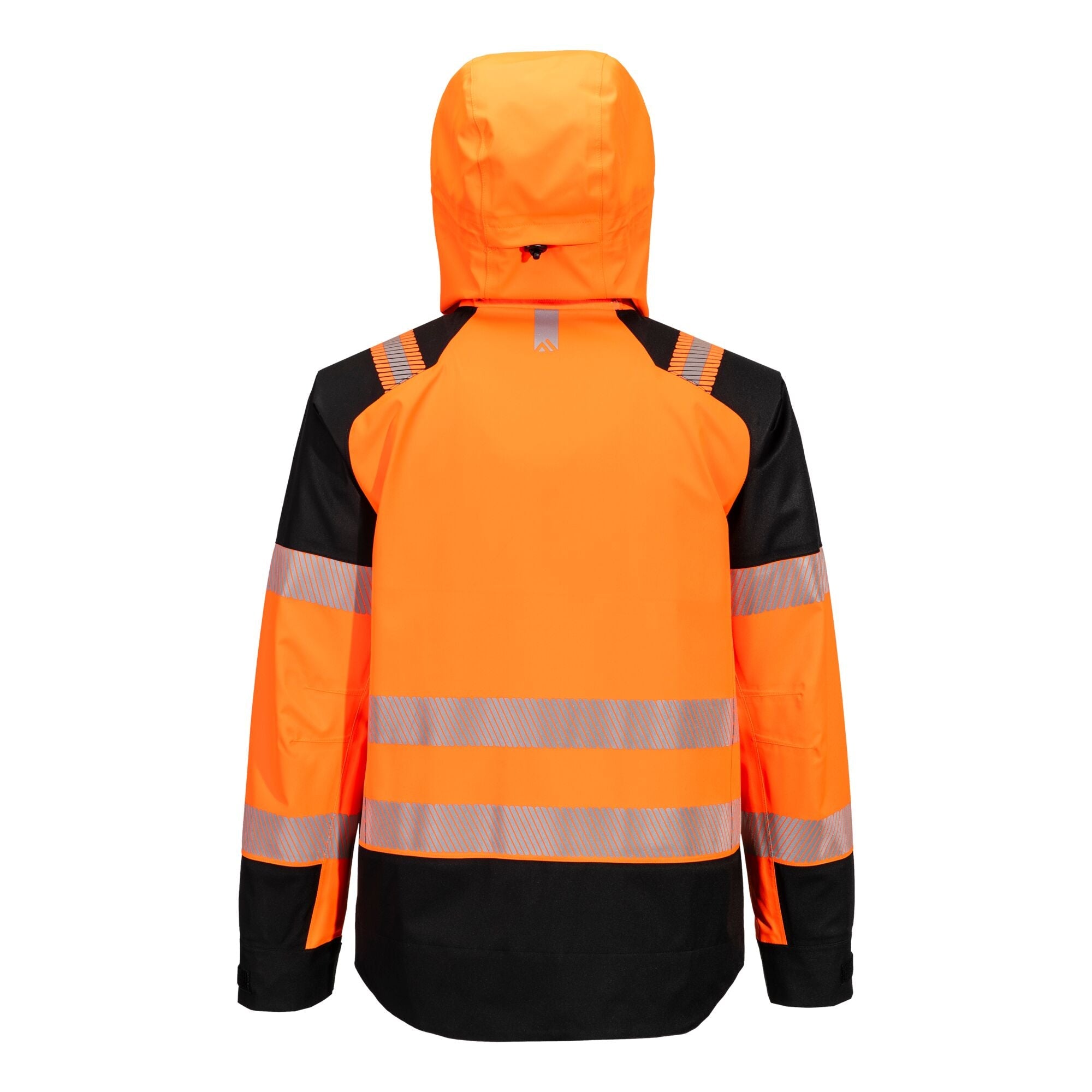 PW3 Hi-Vis Regenjas (3L) T161 - Oranje/Zwart - achterkant