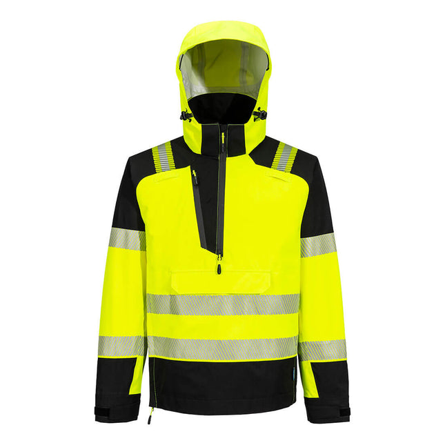PW3 Hi-Vis Overhead Rain Jacket (3L) - Yellow/Black