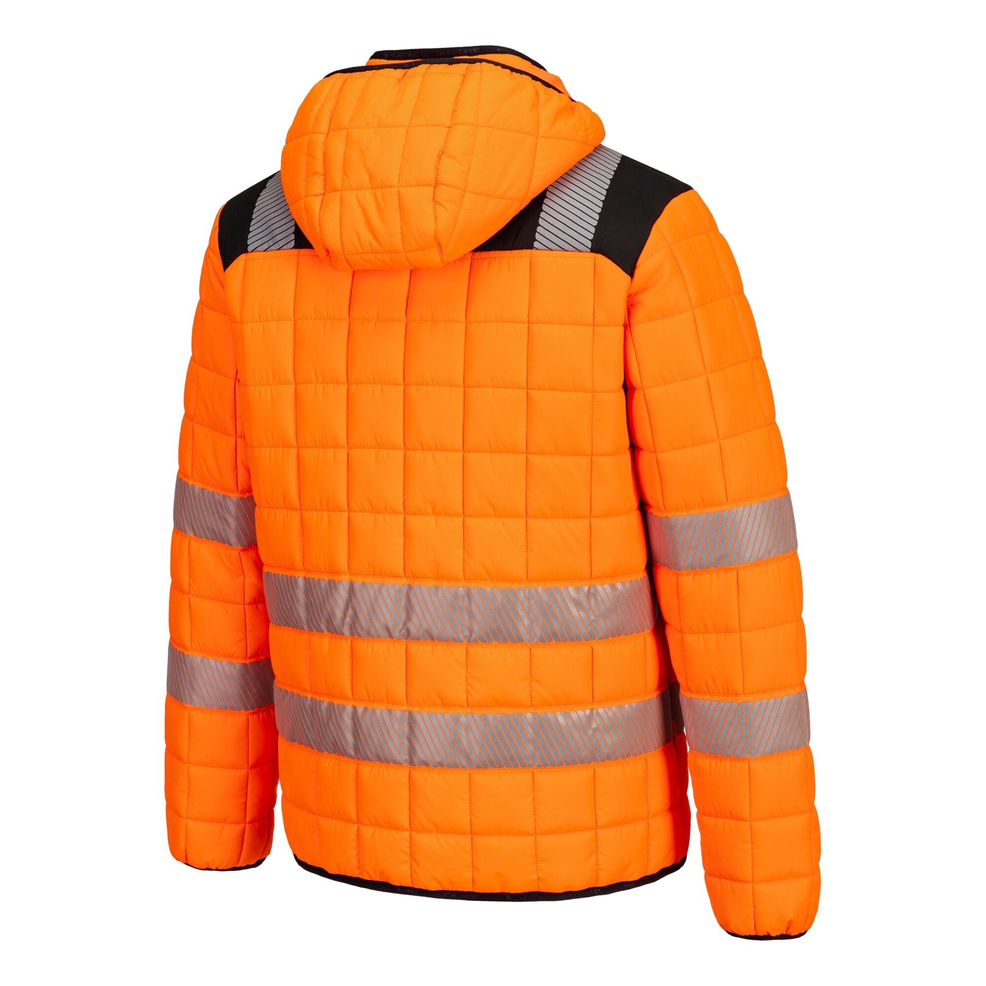 PW3 Hi-Vis Square Baffle Jack - Oranje/Zwart - opname 3