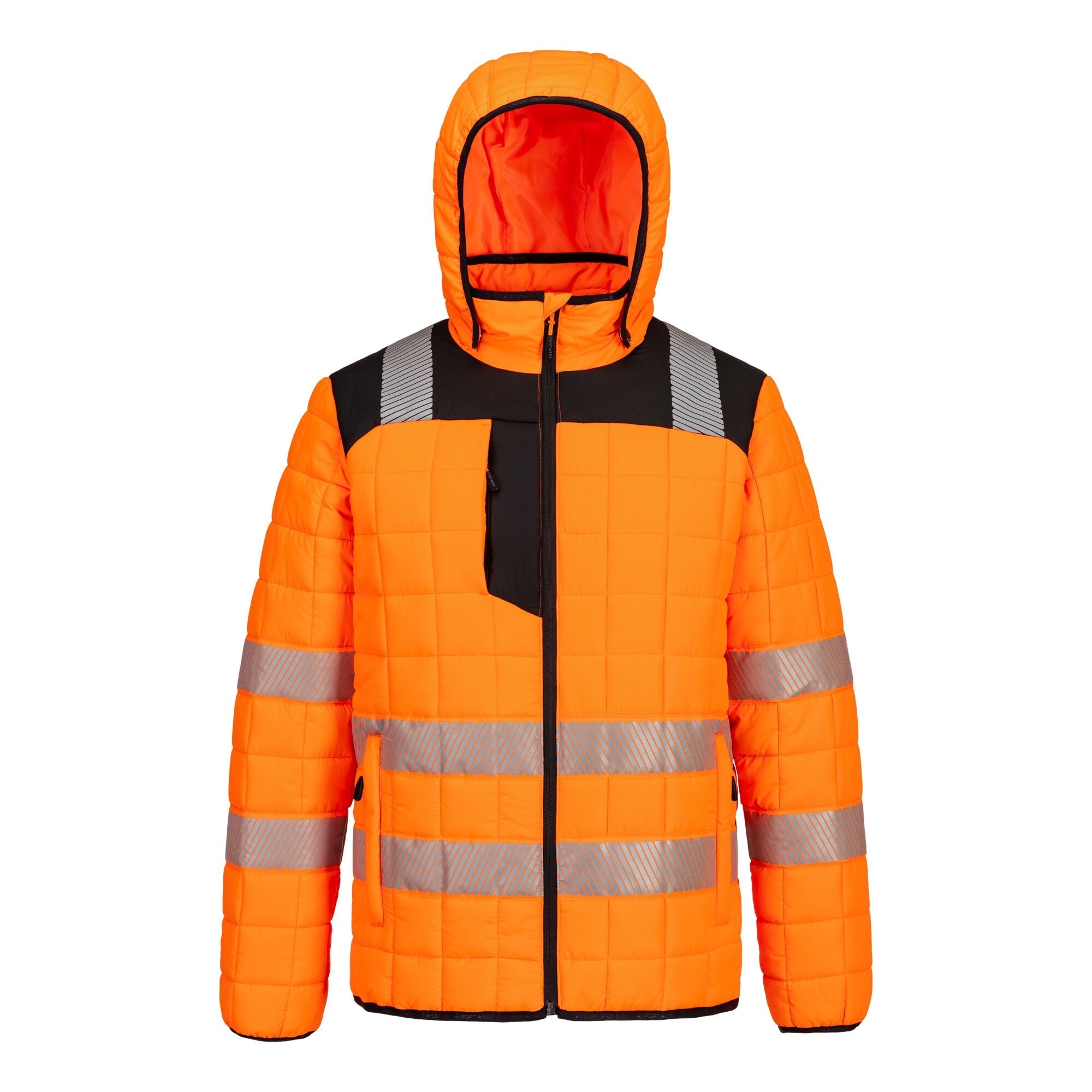 PW3 Hi-Vis Square Baffle Jack - Oranje/Zwart - opname 5