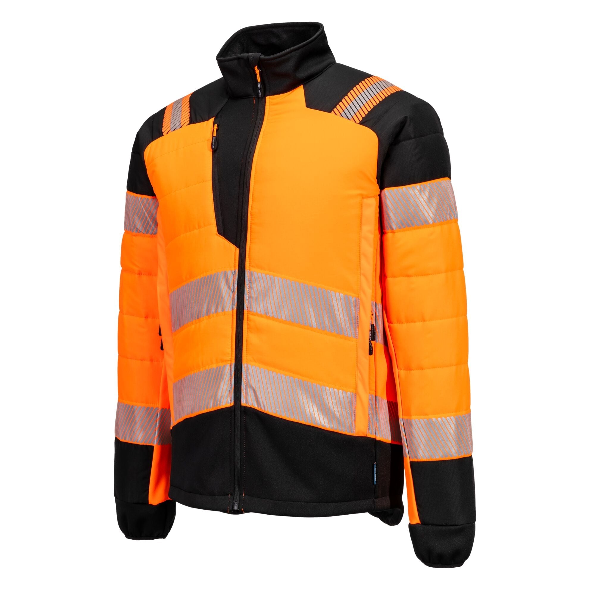 PW3 Hi-Vis Hybride Baffle Jack - Oranje/Zwart - opname 2