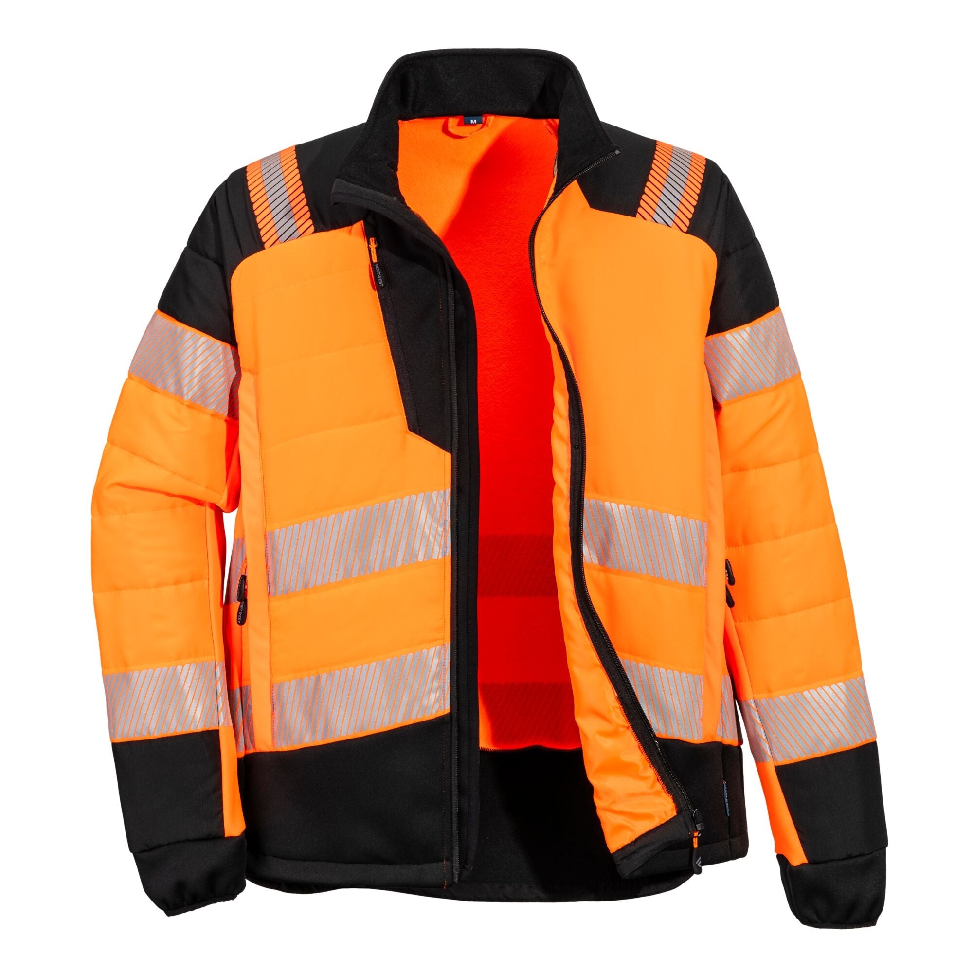 PW3 Hi-Vis Hybride Baffle Jack - Oranje/Zwart - opname 4