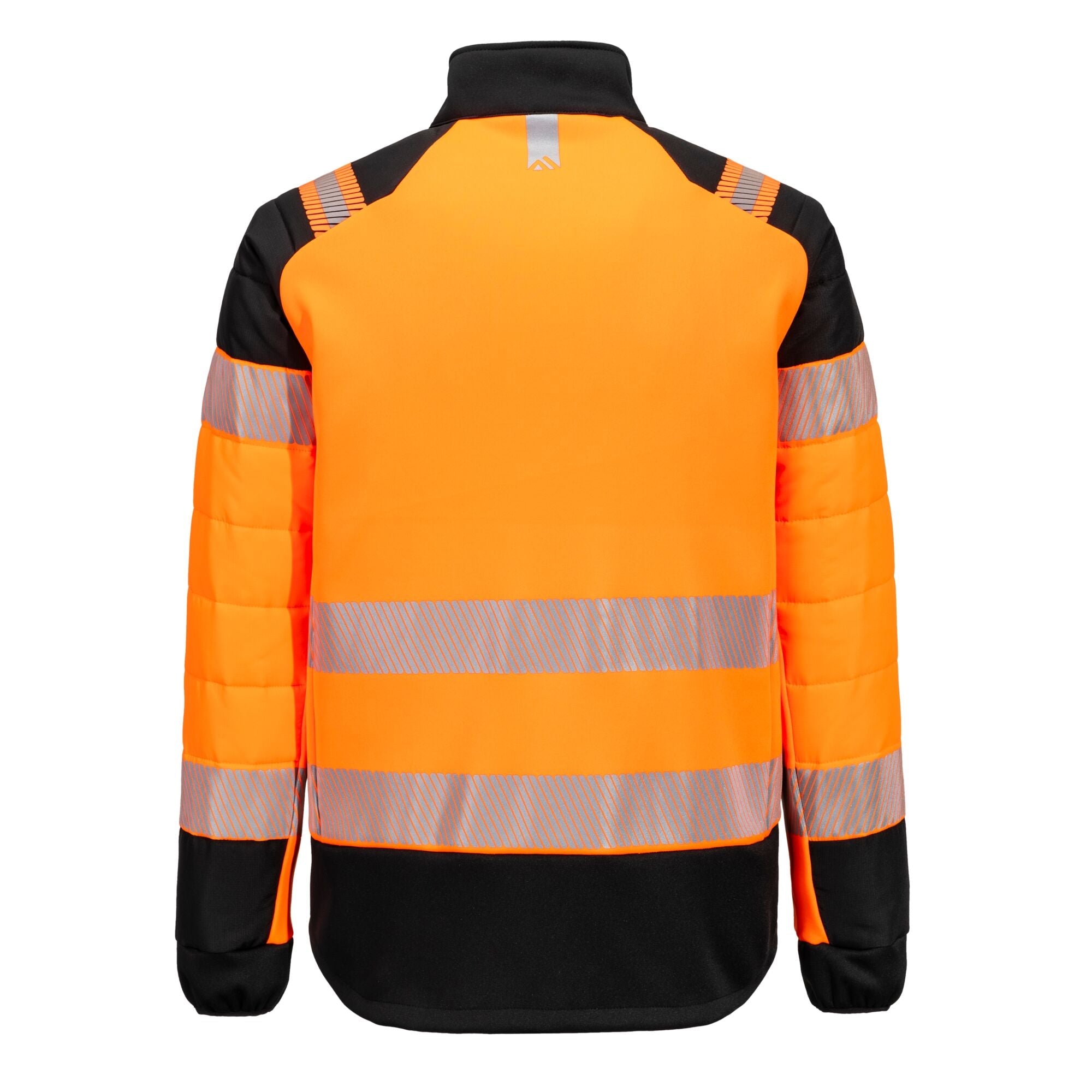 PW3 Hi-Vis Hybride Baffle Jack - Oranje/Zwart - achterkant