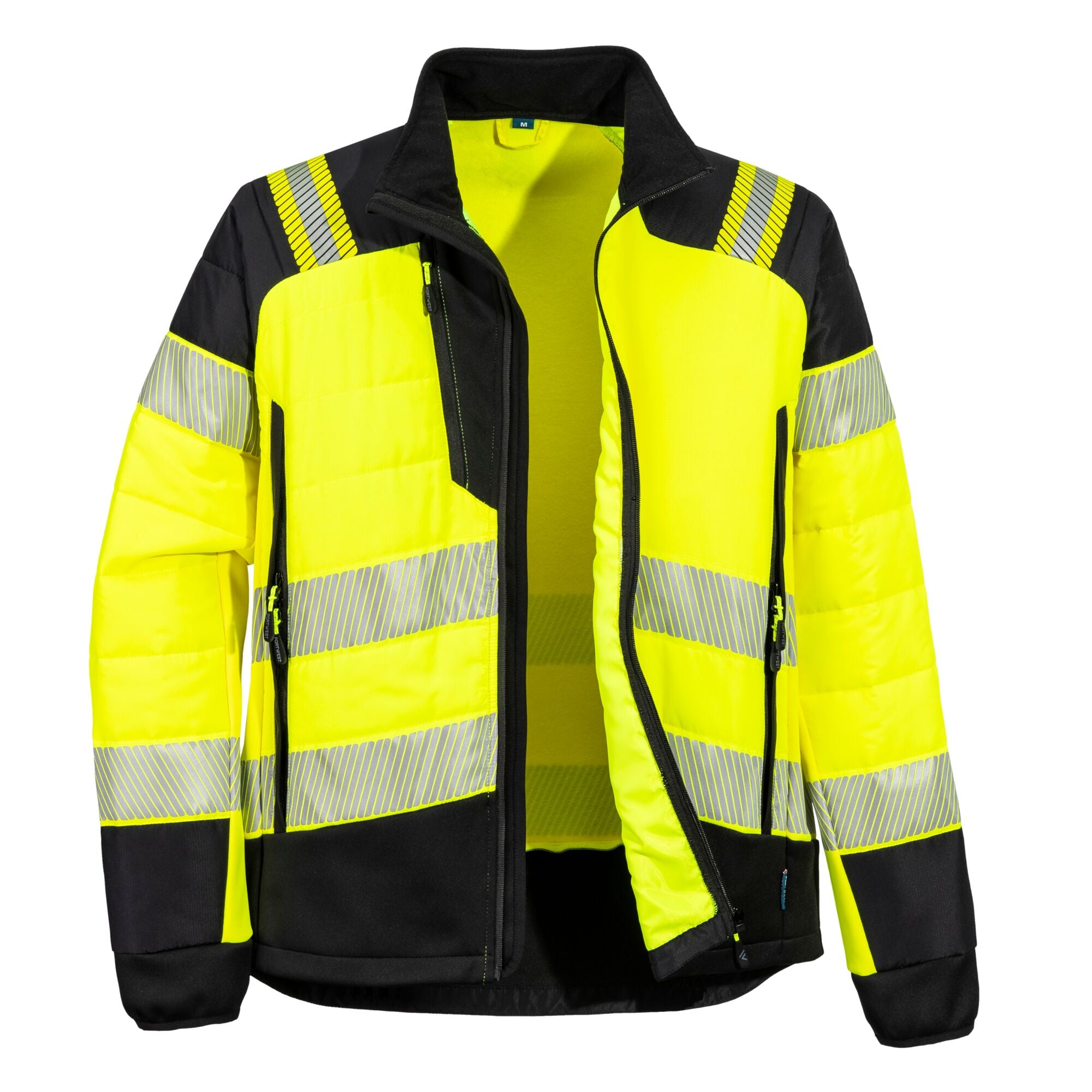 PW3 Hi-Vis Hybride Baffle Jack - Geel/Zwart - opname 4