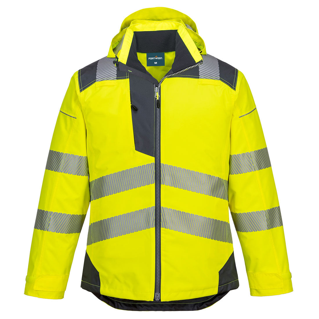 PW3 Hi-Vis Winter Jacket - Yellow/Grey