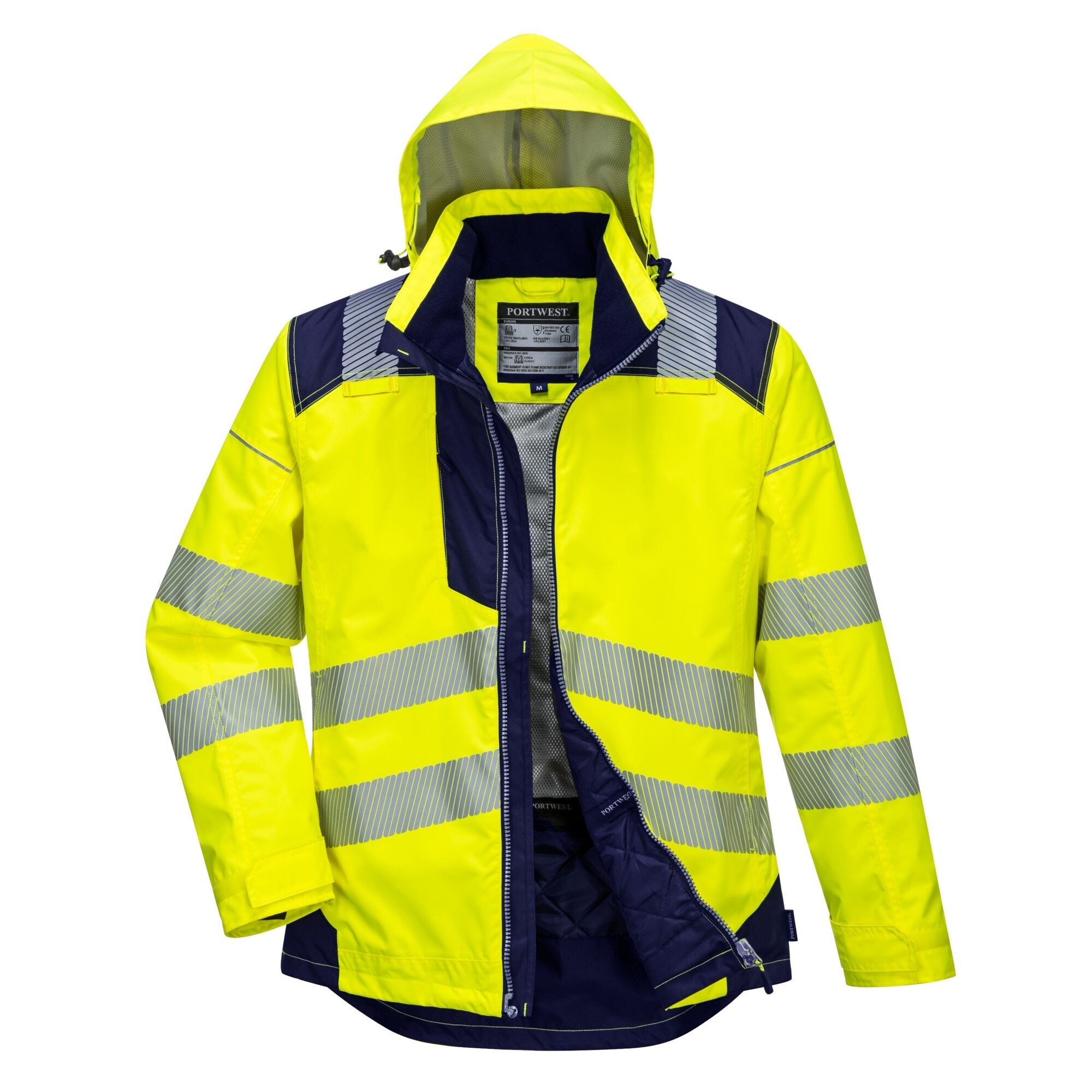 PW3 Hi-Vis Winterjack - Geel/Marine - opname 2