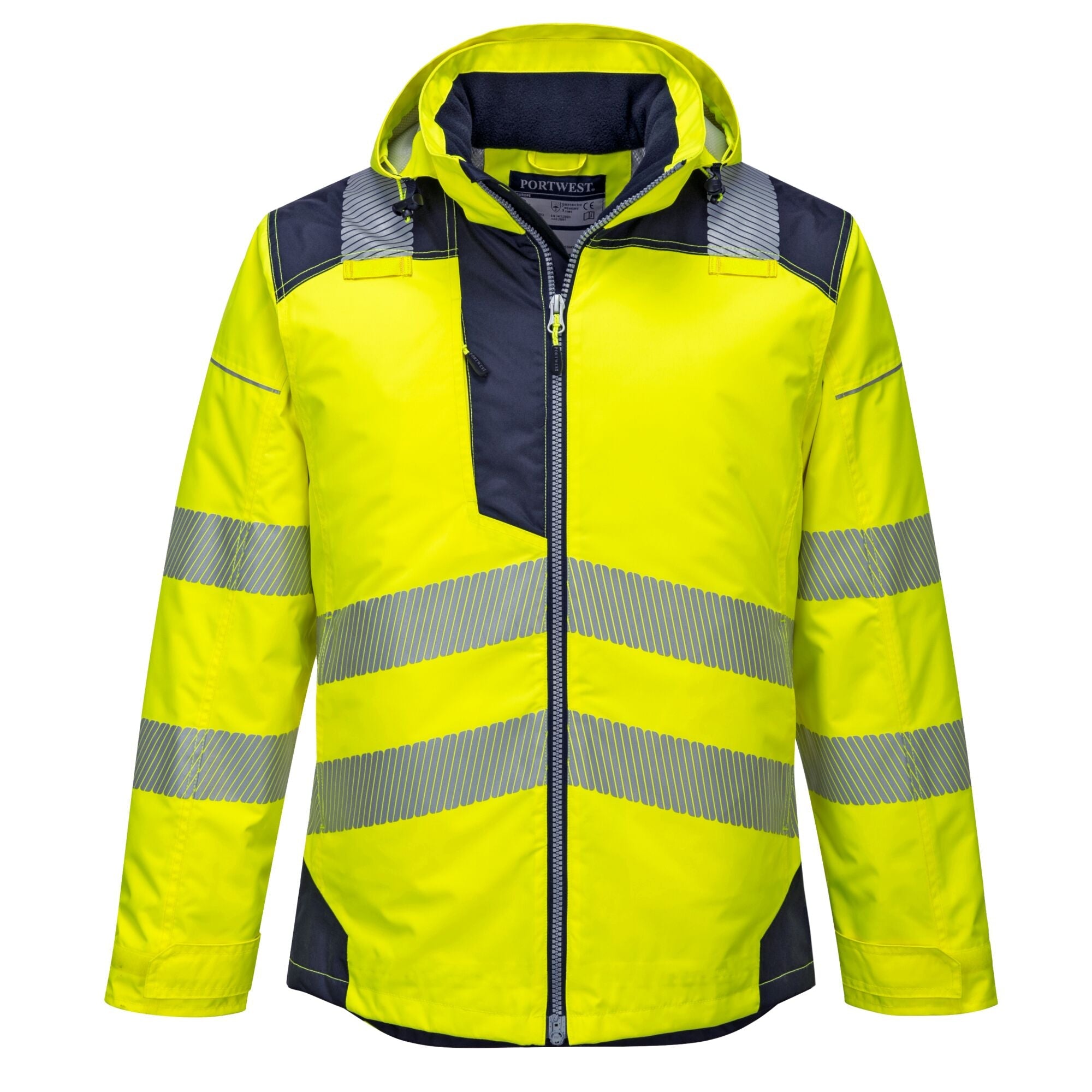 PW3 Hi-Vis Winterjack - Geel/Marine
