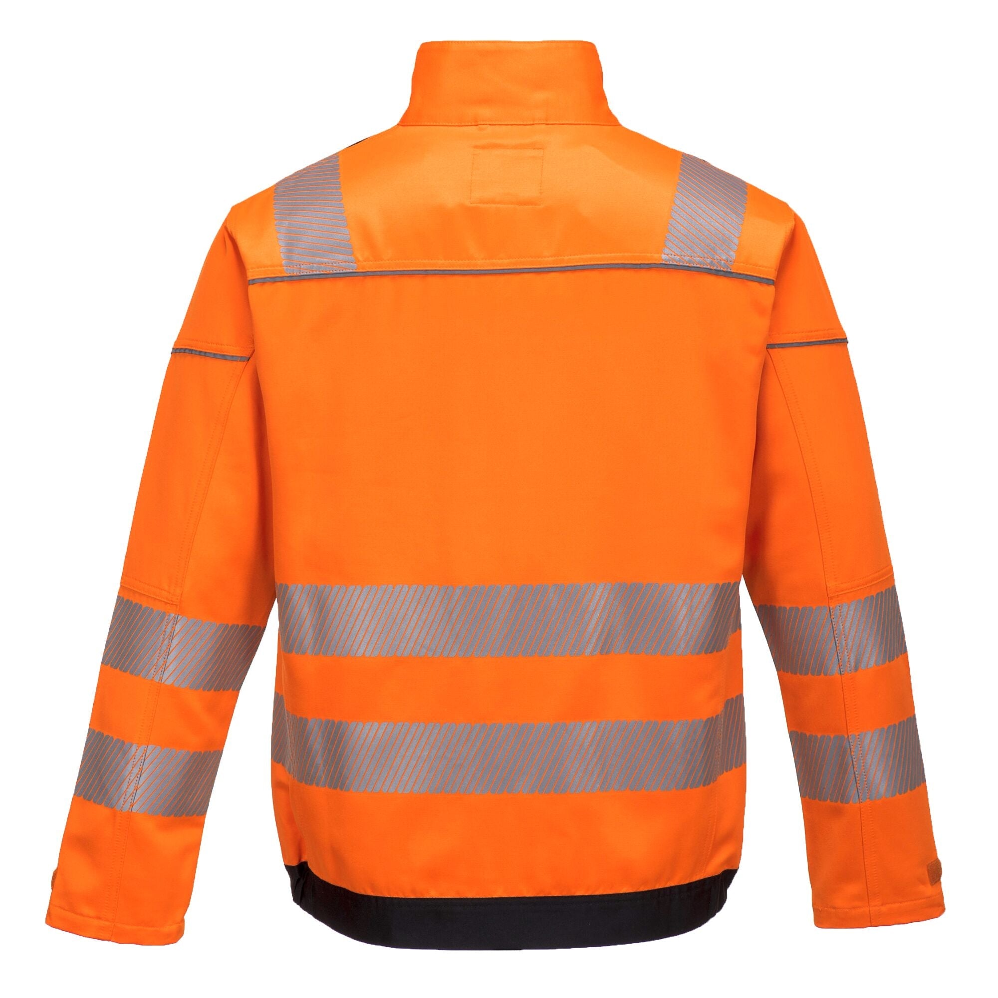 PW3 Hi-Vis Werkjack - Oranje/Zwart - achterkant