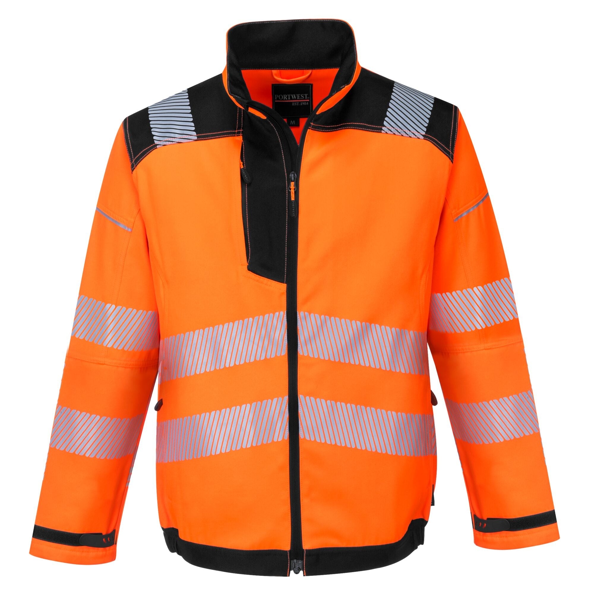 PW3 Hi-Vis Werkjack - Oranje/Zwart