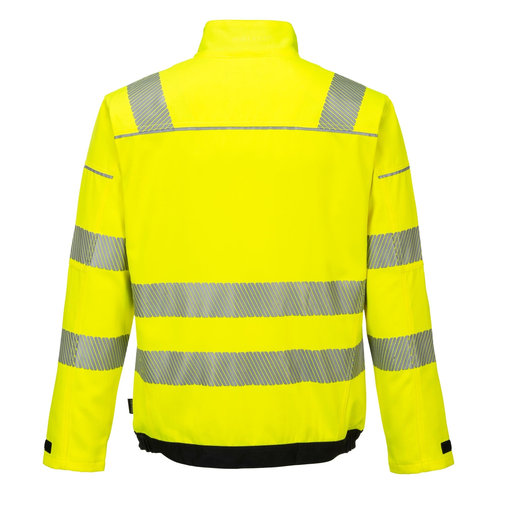 PW3 Hi-Vis Werkjack - Geel/Zwart - achterkant