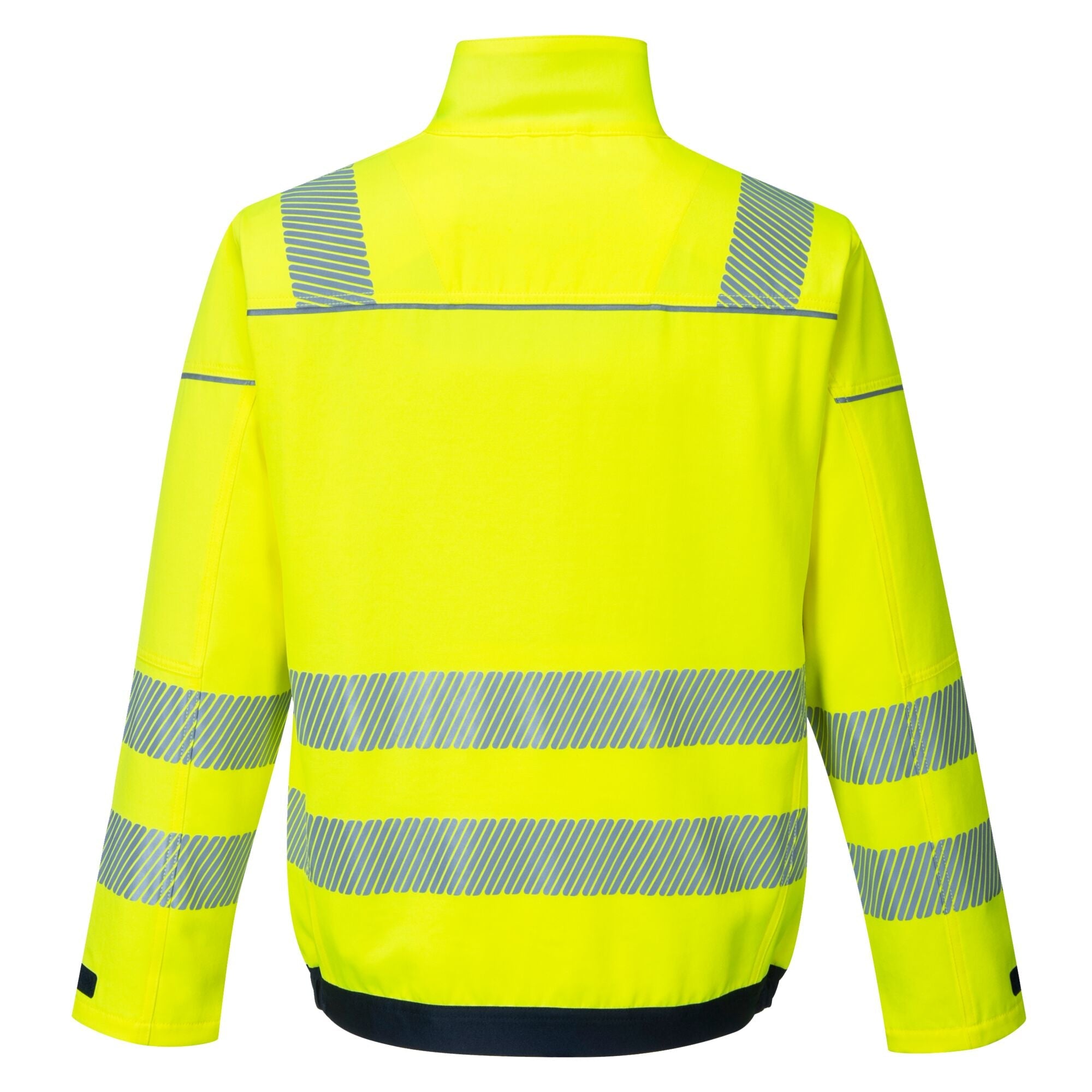PW3 Hi-Vis Werkjack - Geel/Marine - achterkant