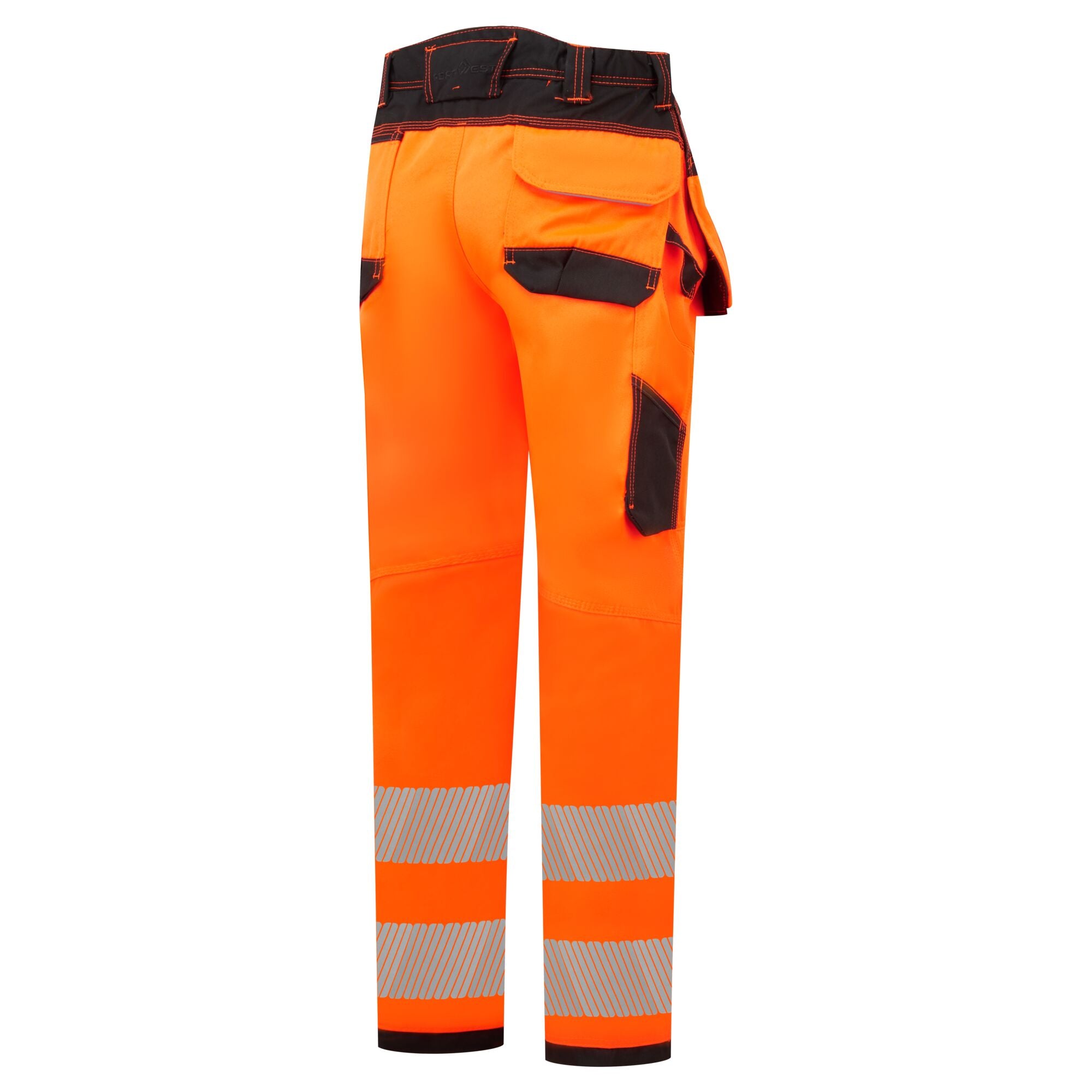 PW3 Hi-Vis Werkbroek met Holsterzakken - Oranje/Zwart - opname 3